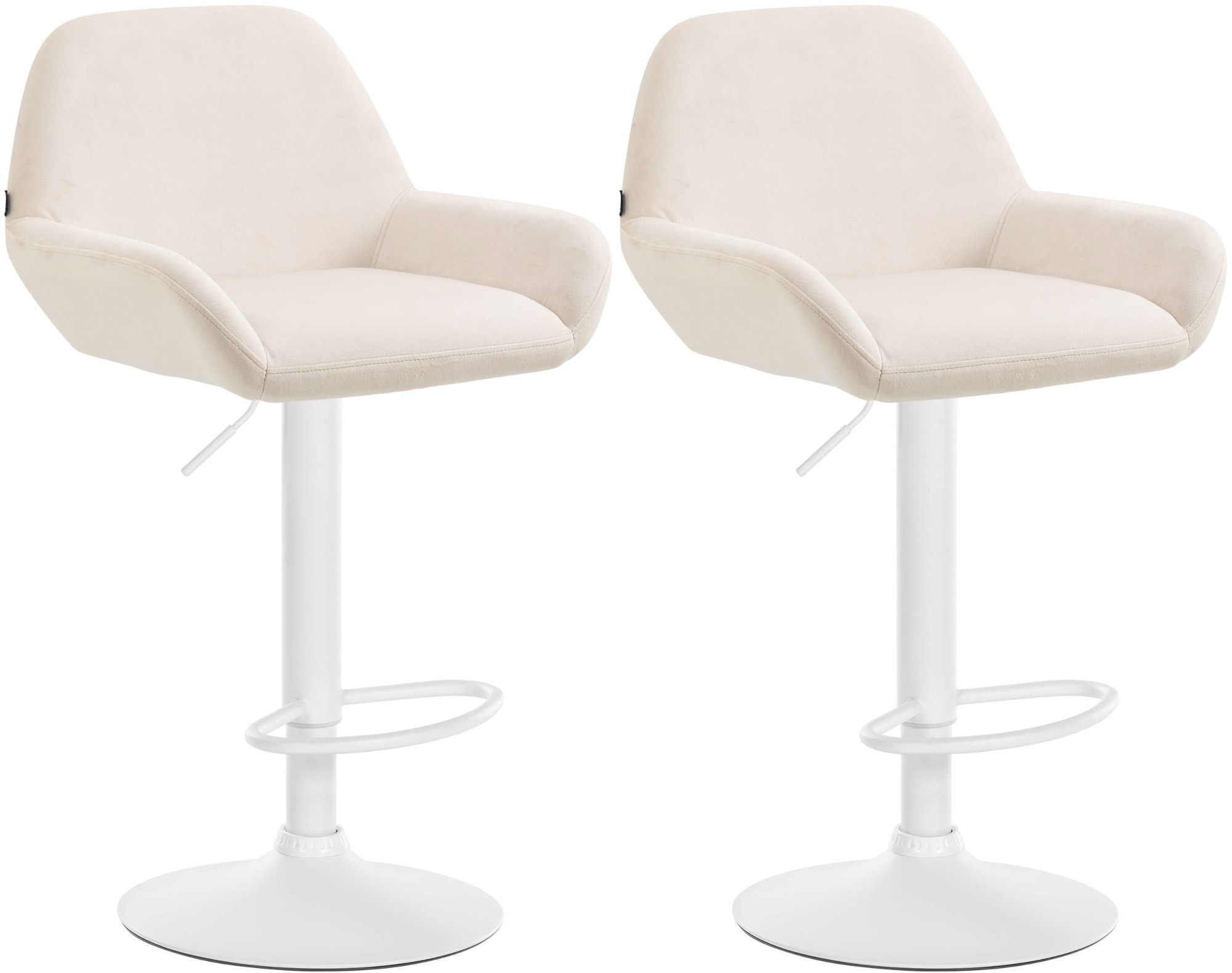 2er Set Barhocker Braga Samt