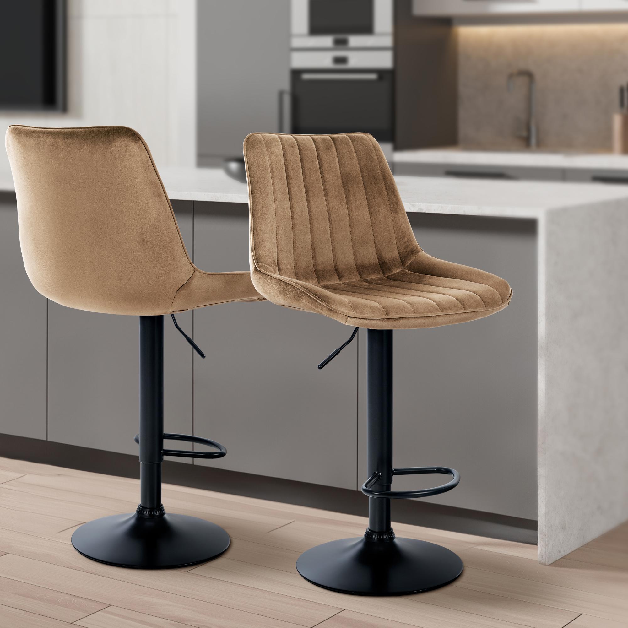 2er Set Barhocker Toni Samt