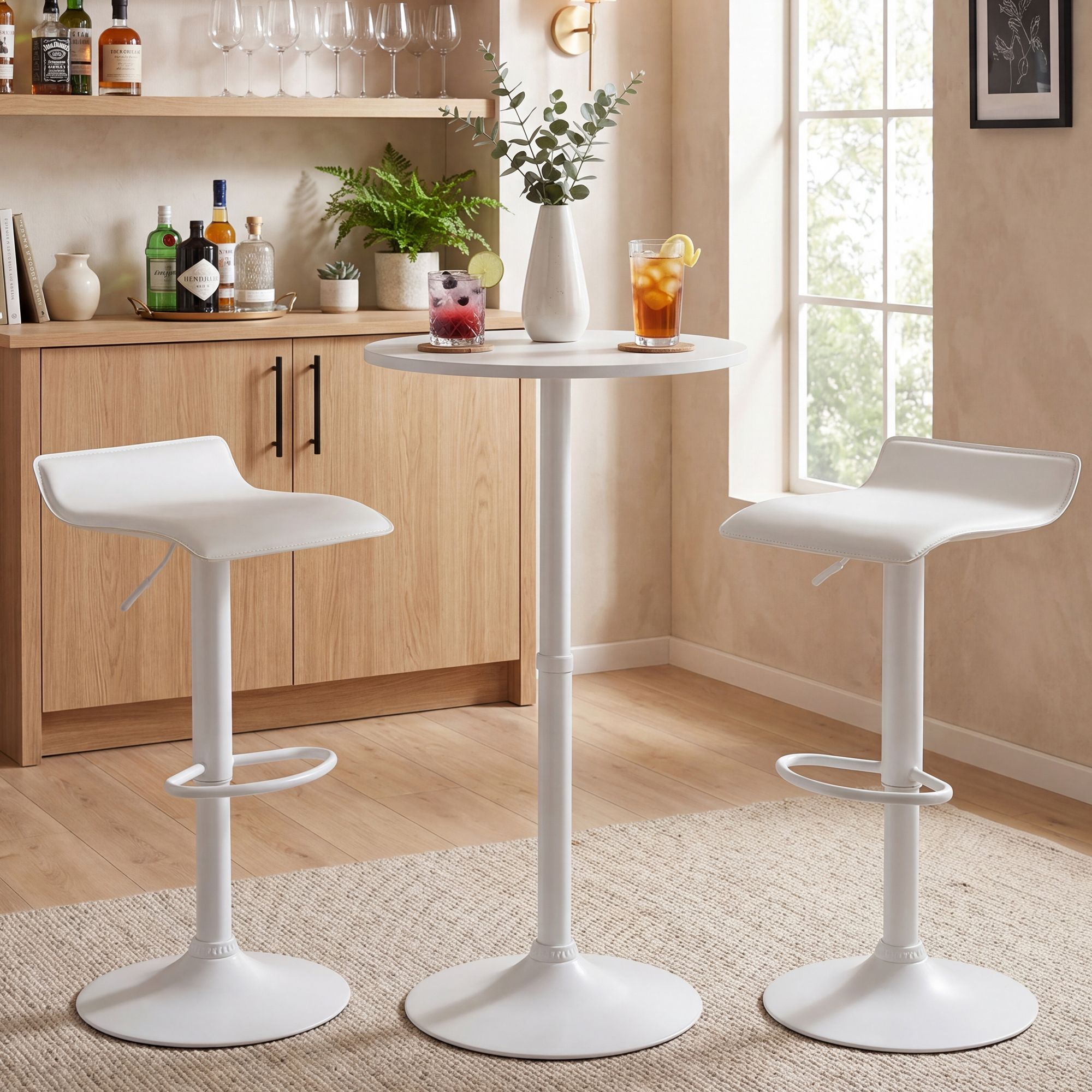 Bartisch-Set Lumo mit zwei Barhockern