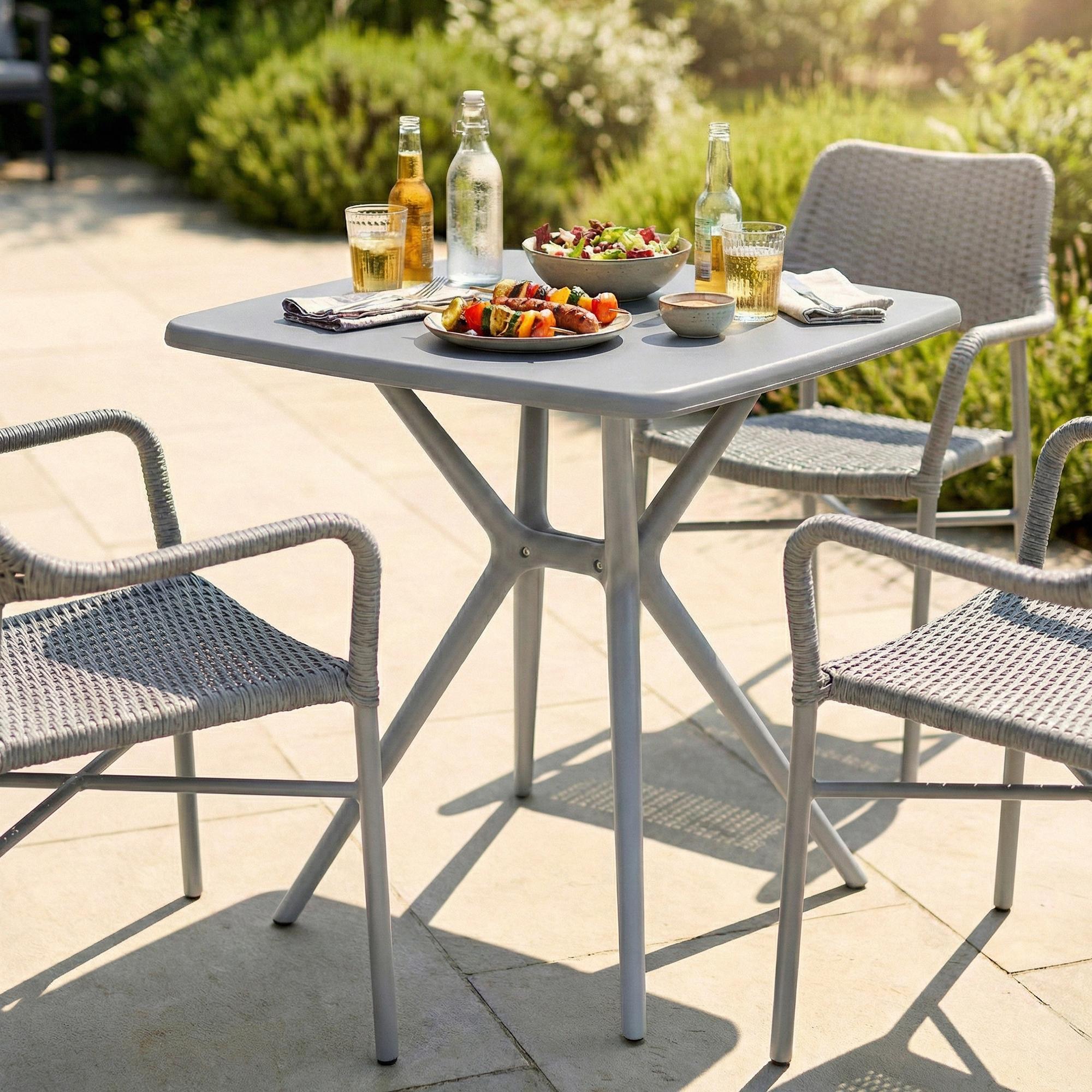 Gartentisch Becky eckig 72 x 72 cm