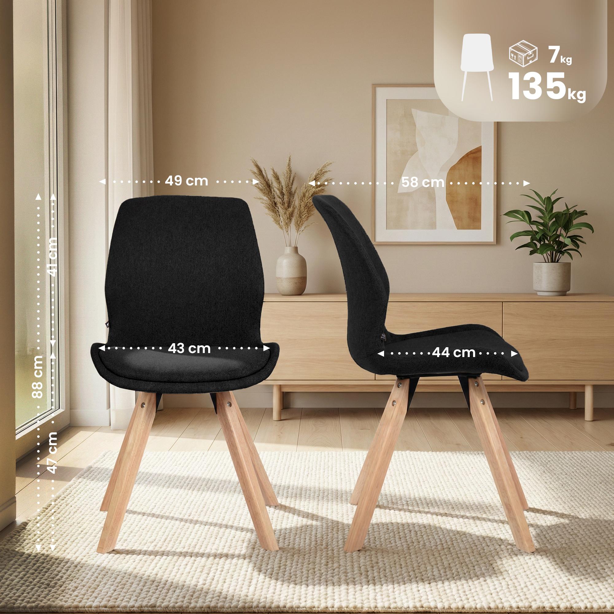4er Set Stuhl Luna