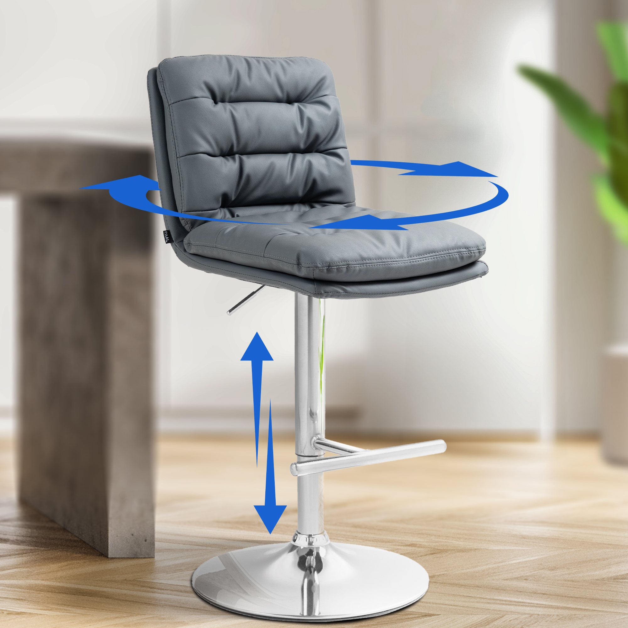 2er Set Barhocker Damar Kunstleder