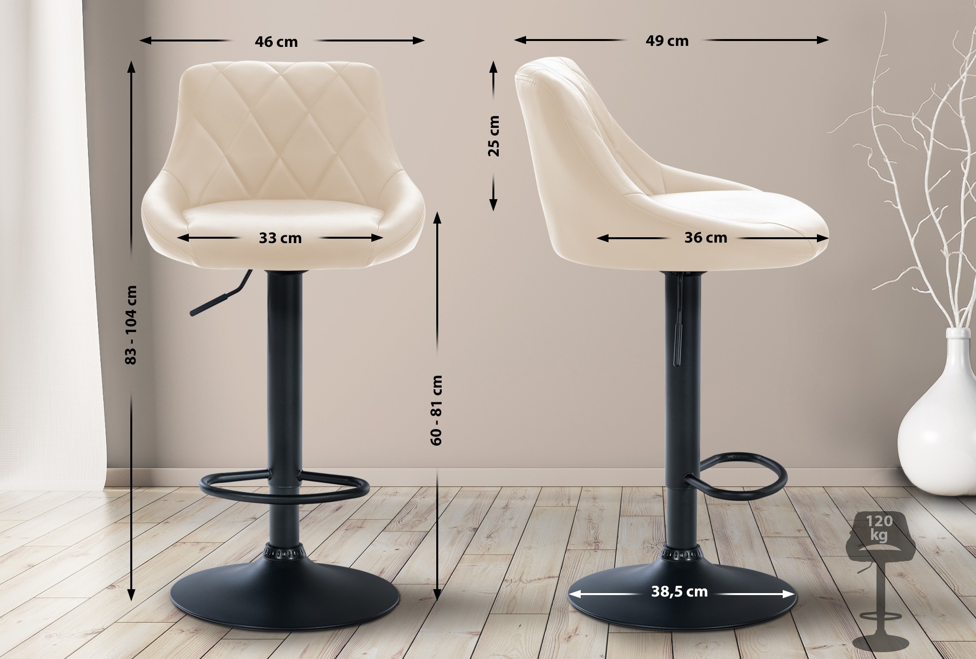 Barhocker Lazio Kunstleder