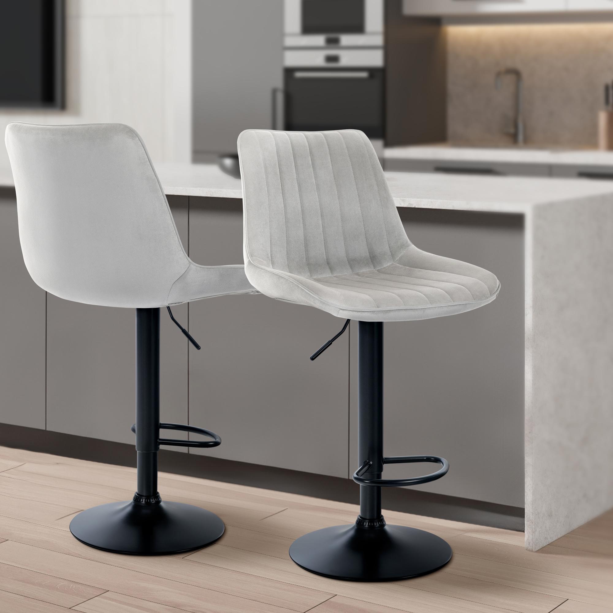 2er Set Barhocker Toni Samt