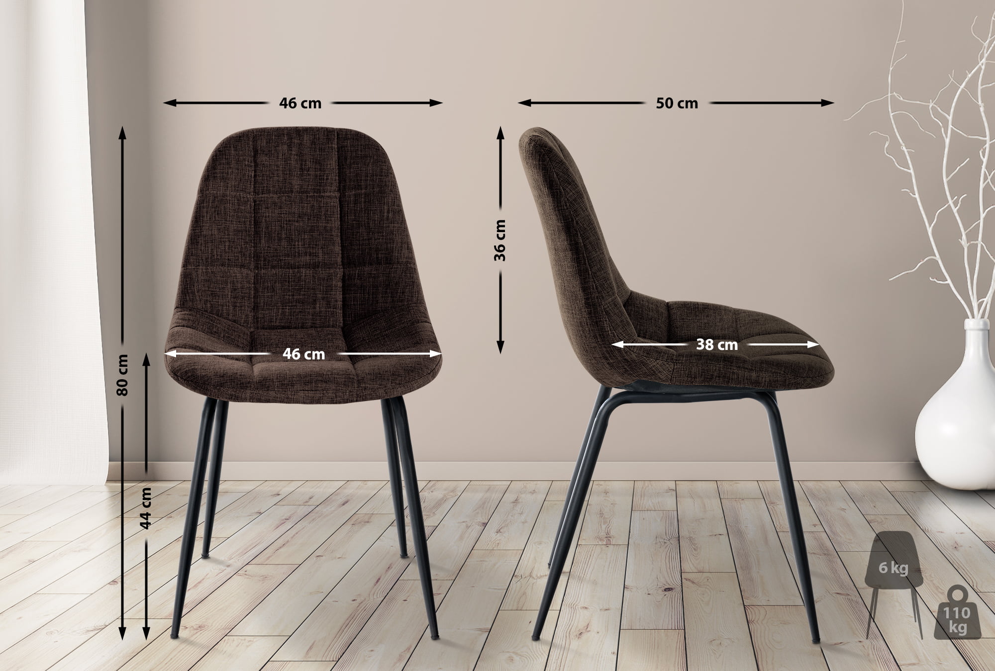 2er Set Stuhl Tom