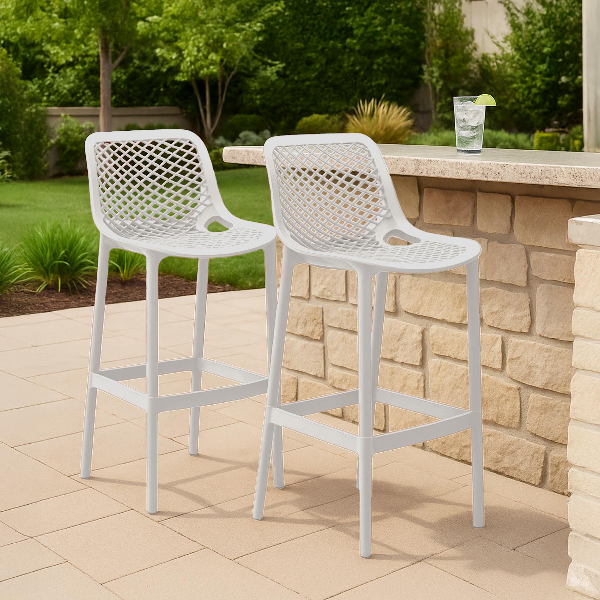 2er Set Outdoor Barhocker Air
