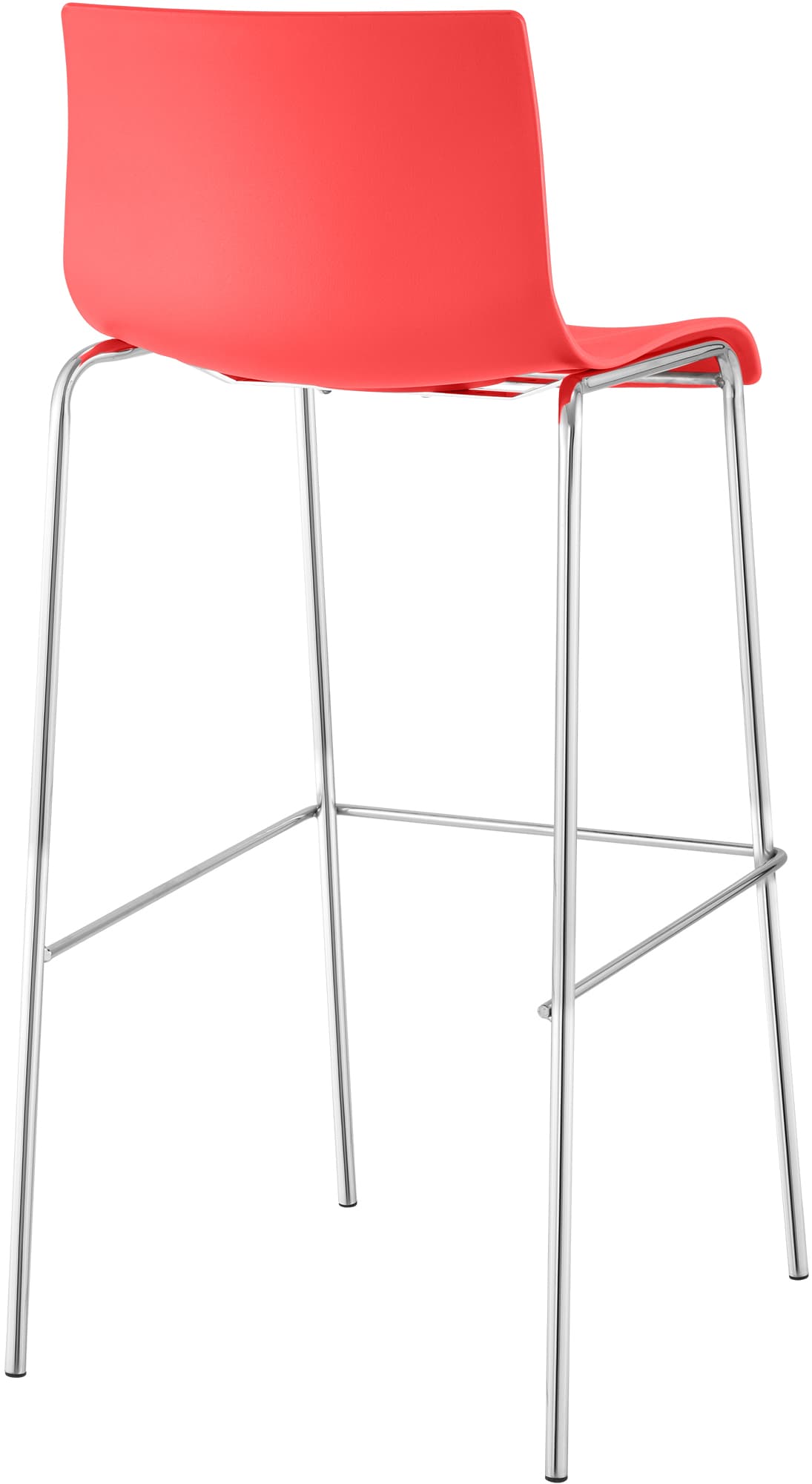 2er Set Barhocker Hover Kunststoff 4-Fuß Gestell