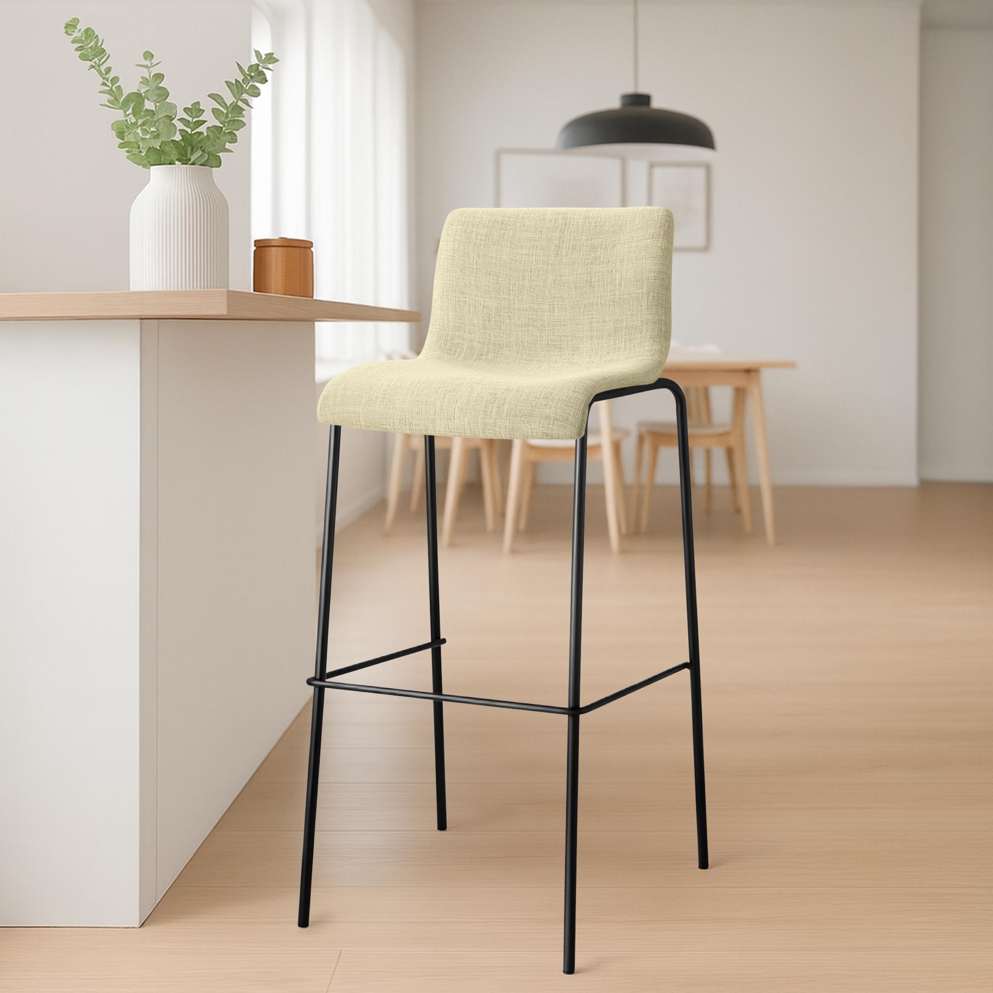 Barhocker Hover Stoff Vierfußgestell