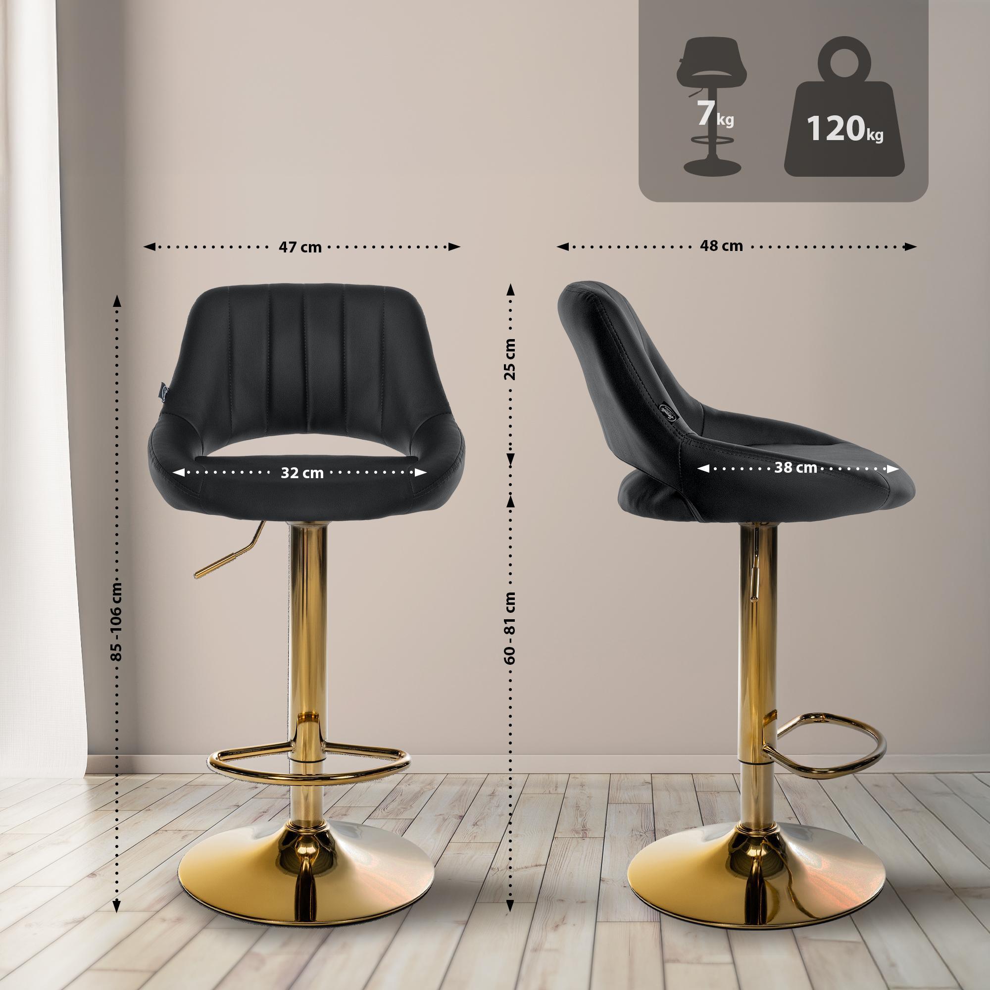 2er Set Barhocker Milet Kunstleder