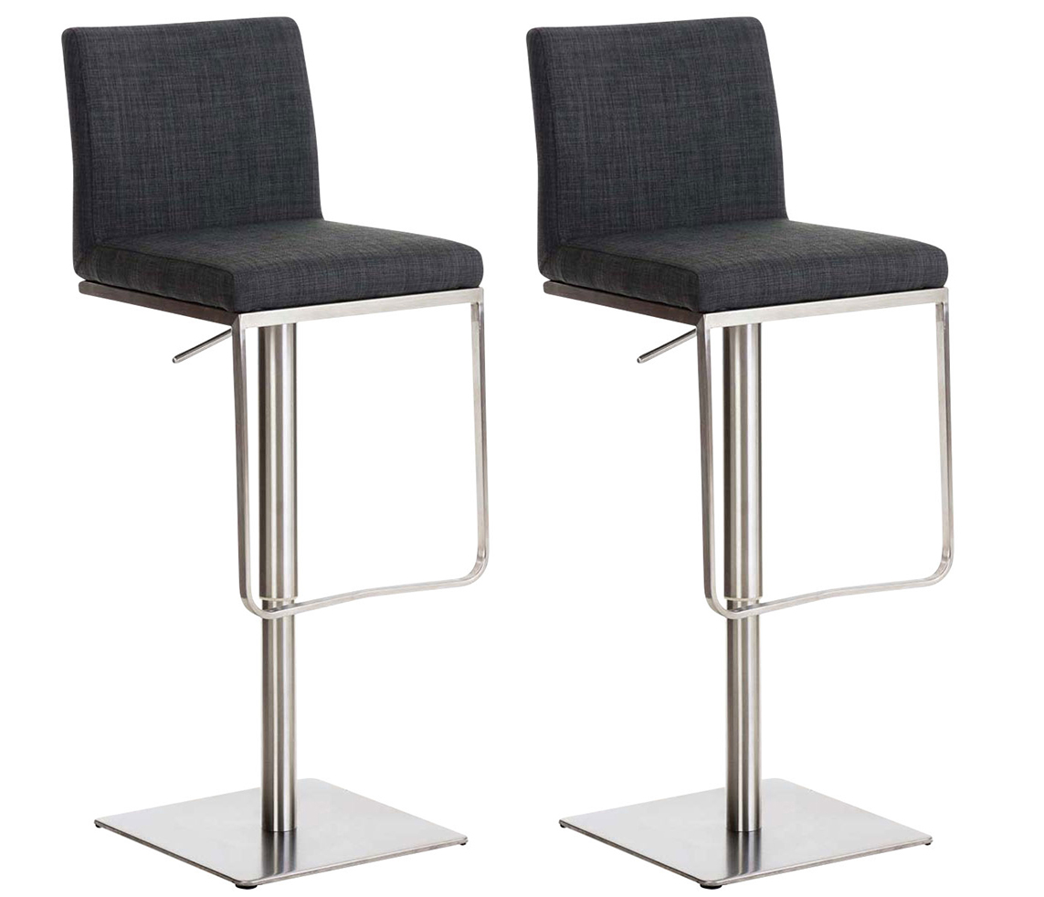 2er Set Barhocker Panama Stoffbezug