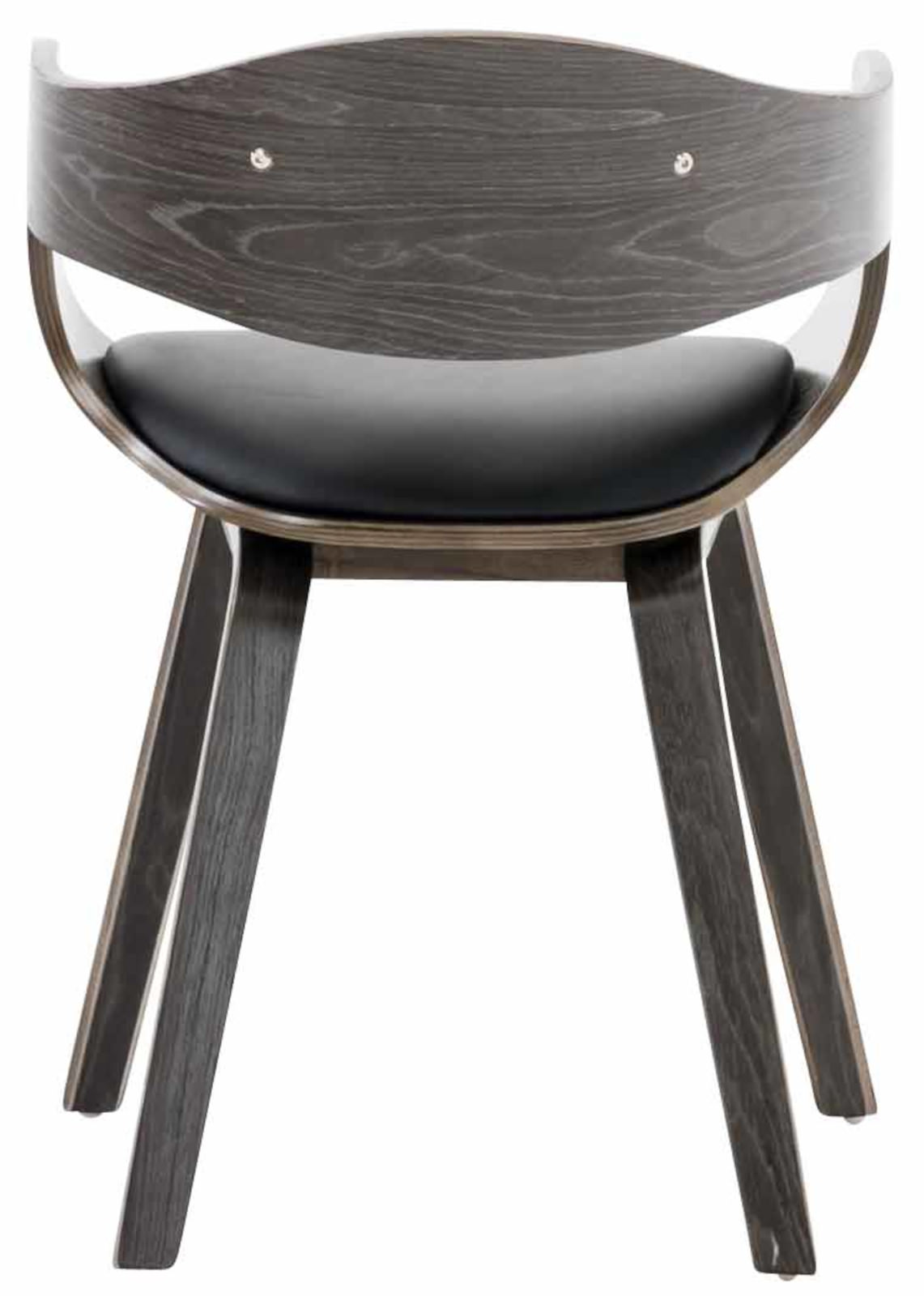2er Set Stühle Kingston Kunstleder schwarz/grau