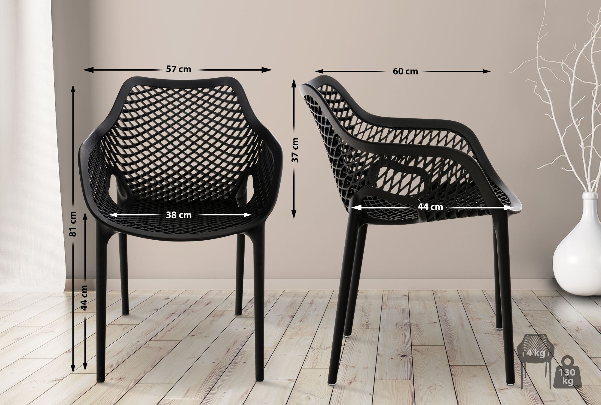 Stapelbarer Stuhl Air XL