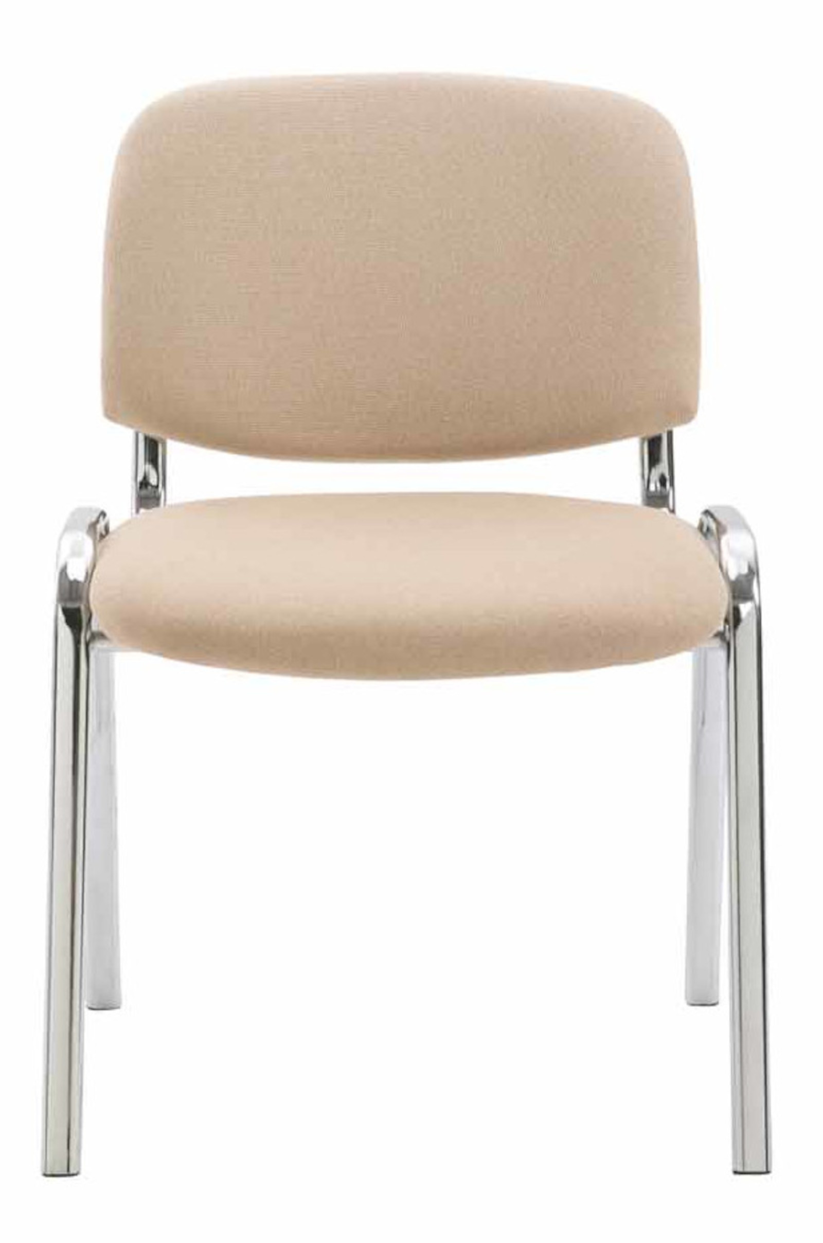 4er Set Stühle Ken Chrom Stoff