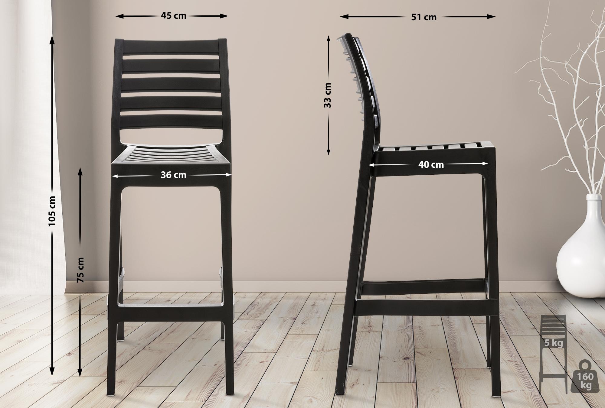 2er Set Barhocker Ares