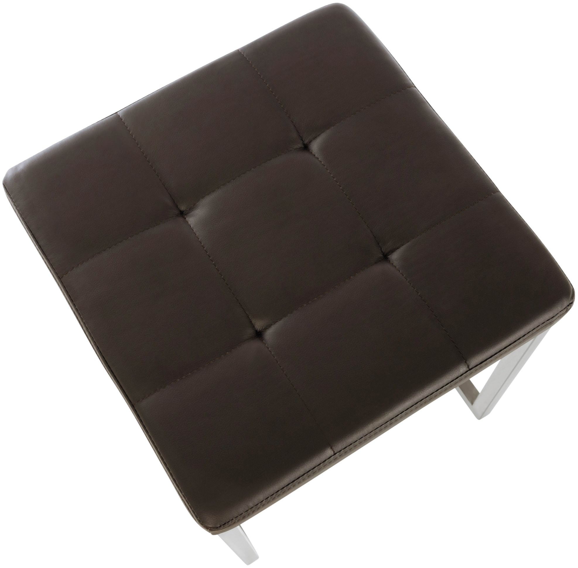 2er Set Edelstahl Sitzhocker Barci