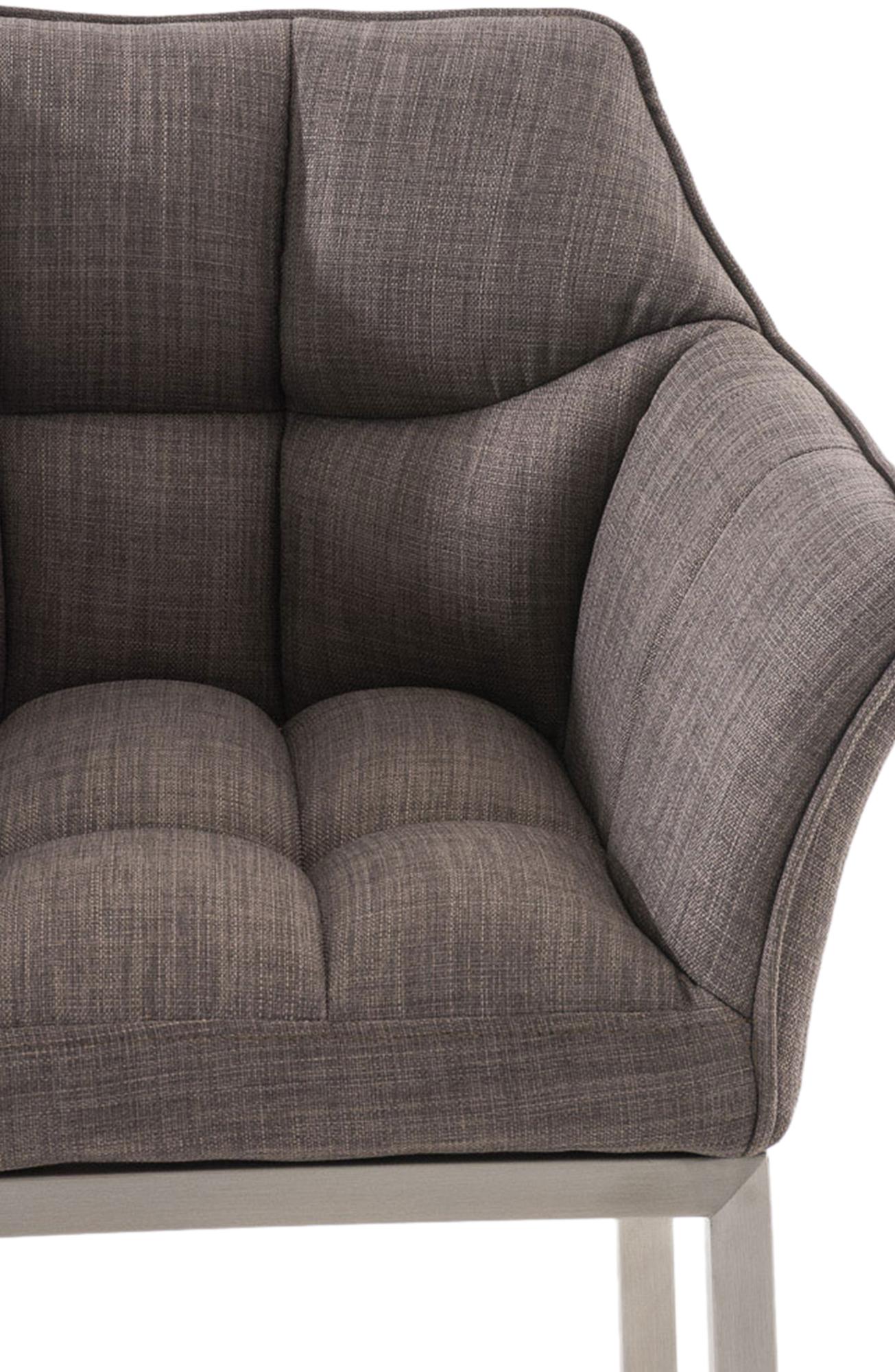 Barhocker Damaso Stoff mit Vierfußgestell