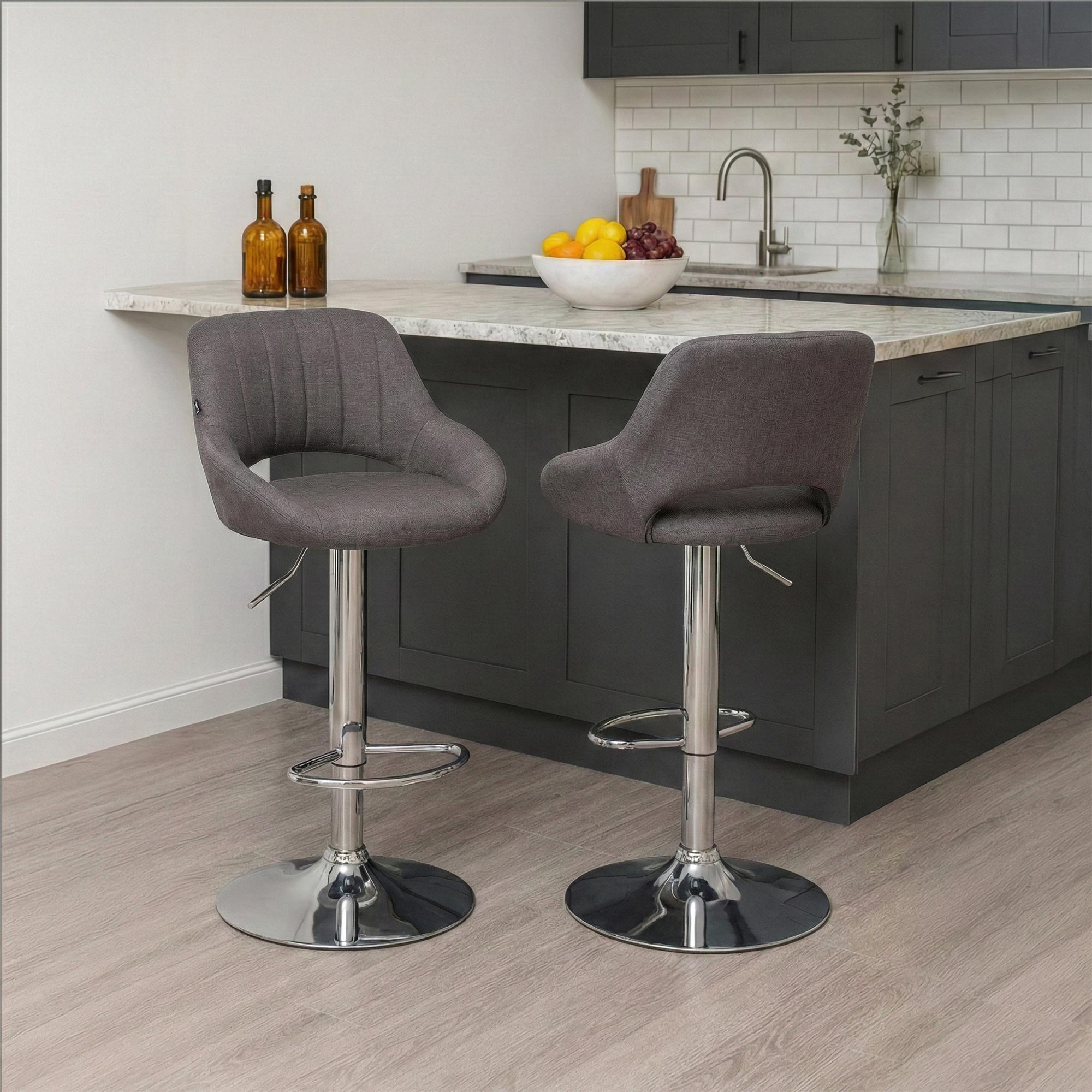 2er Set Barhocker Milet Stoff