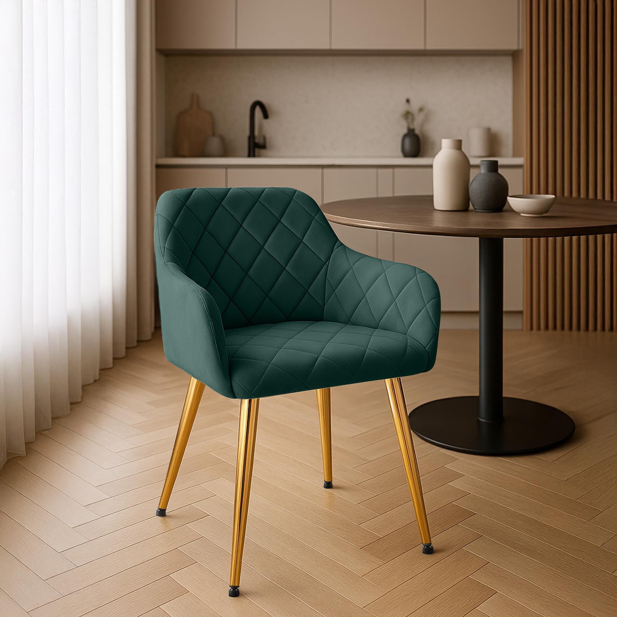 2er Set Esszimmerstühle Monett Samt