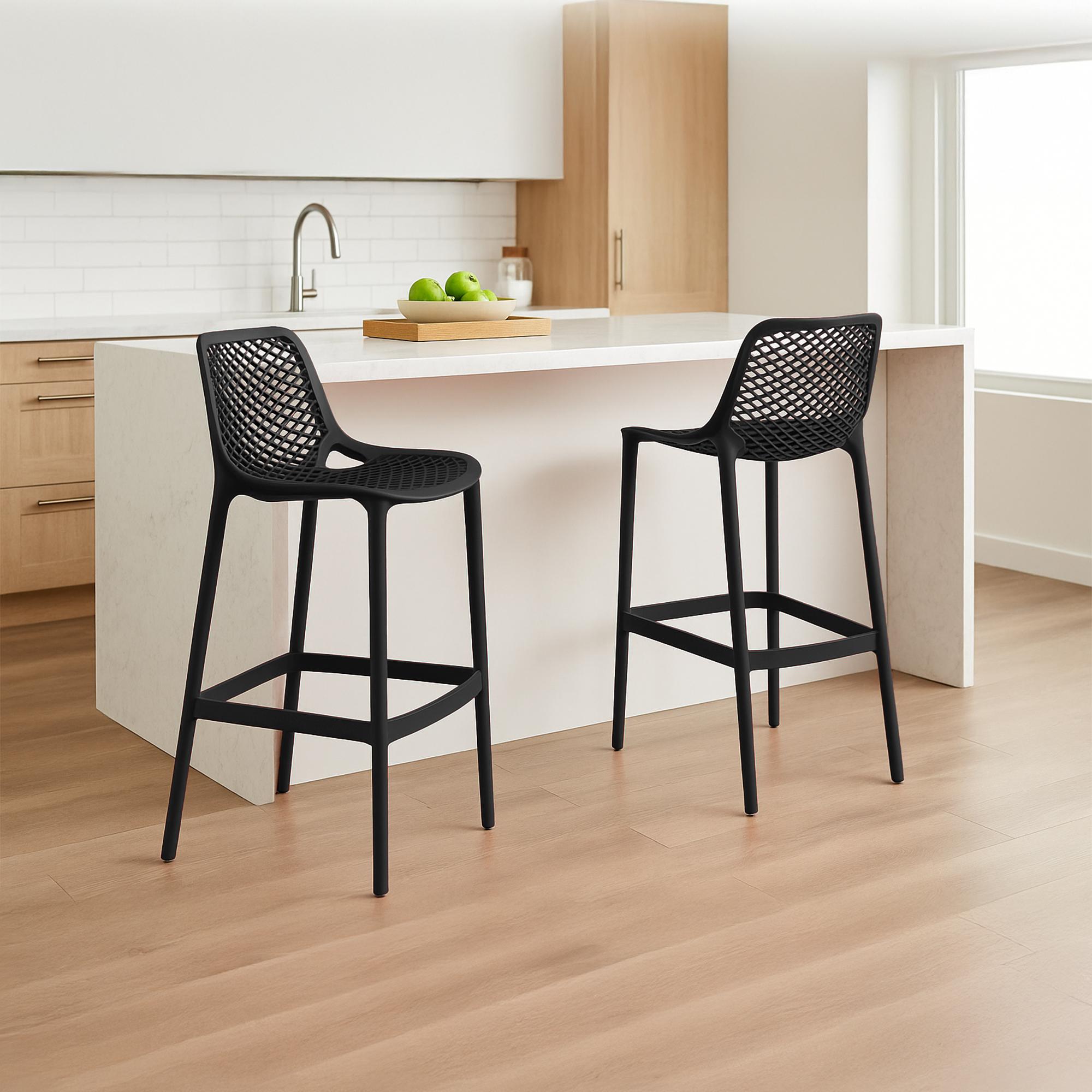 2er Set Outdoor Barhocker Air