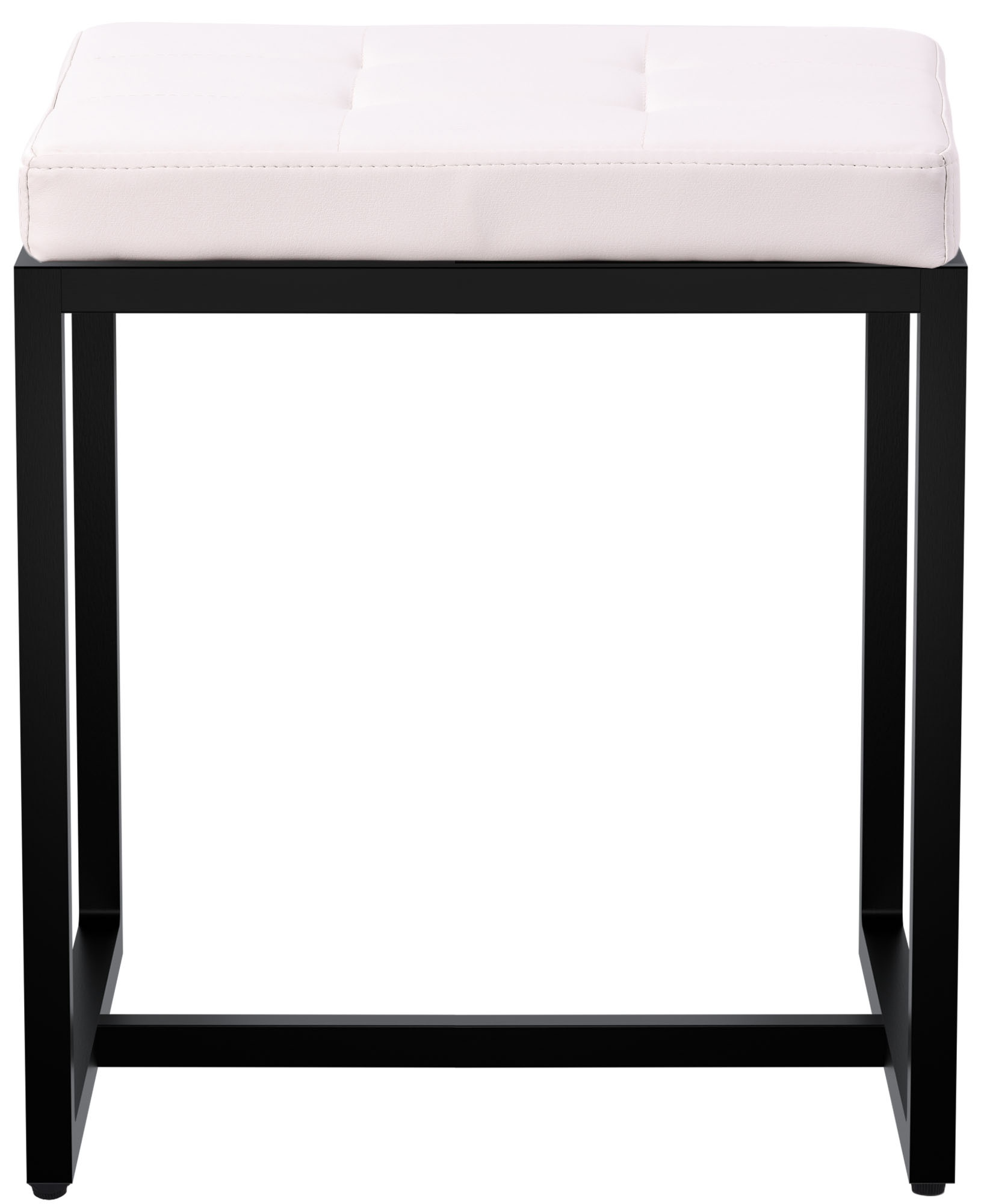 Sitzhocker Barci mit schwarzem Gestell