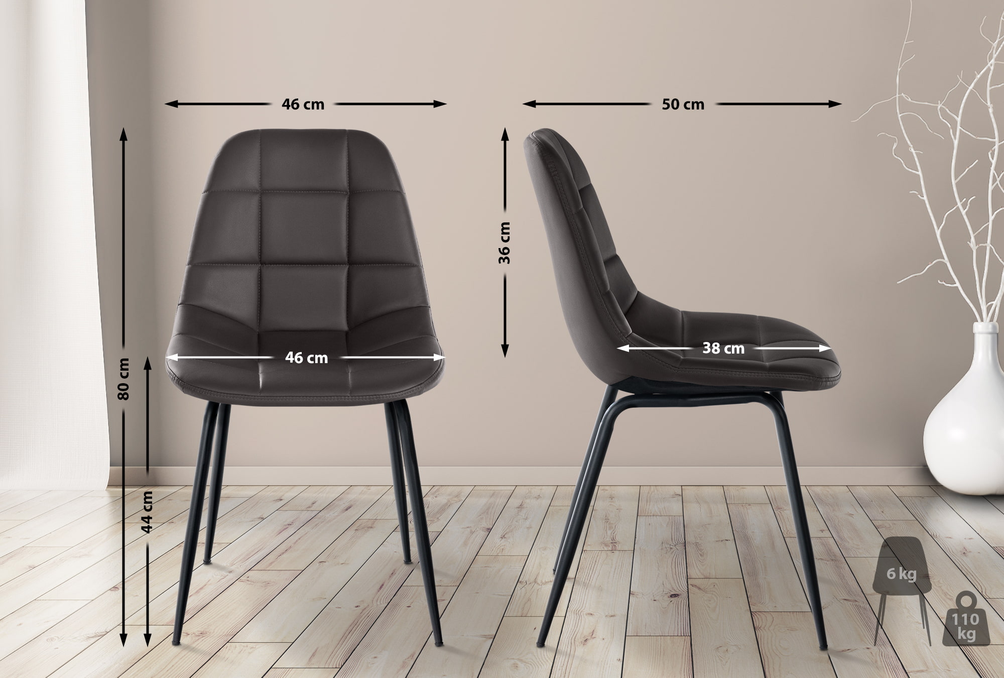 2er Set Stuhl Tom