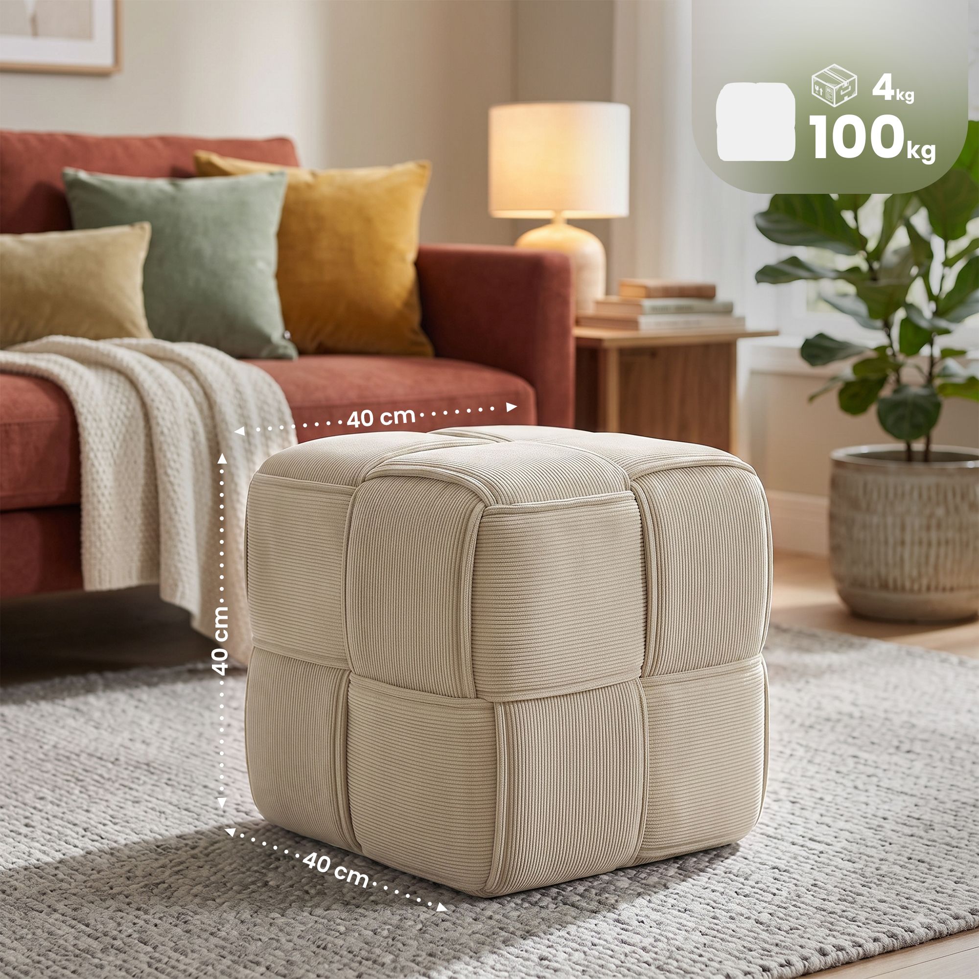 Sitzhocker Cord Forinta