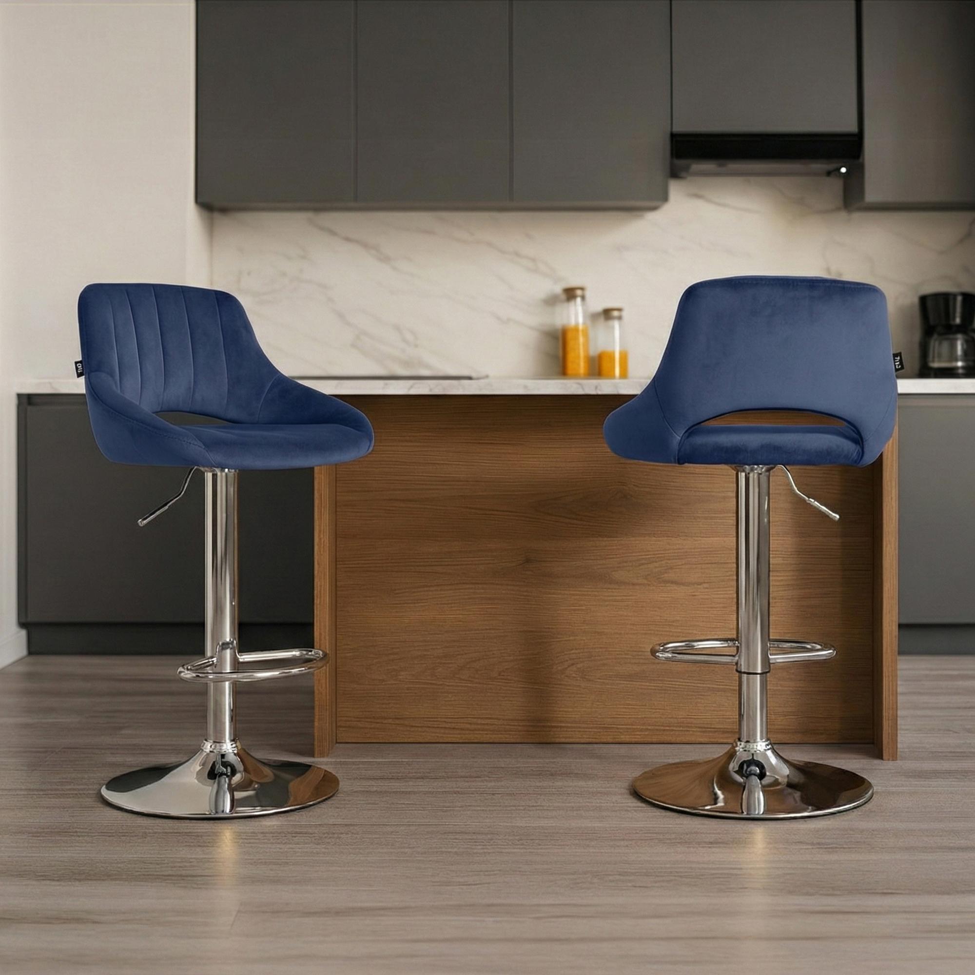2er Set Barhocker Milet Samt
