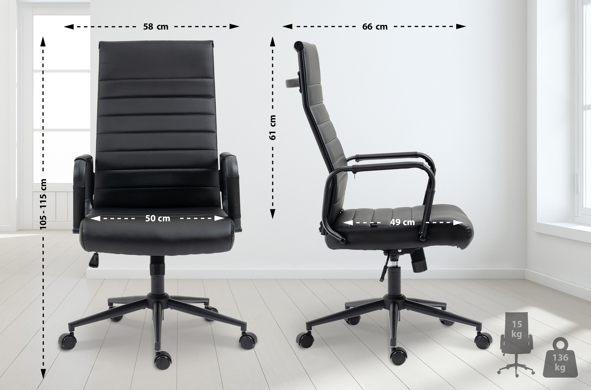 Bürostuhl Kolumbus Kunstleder
