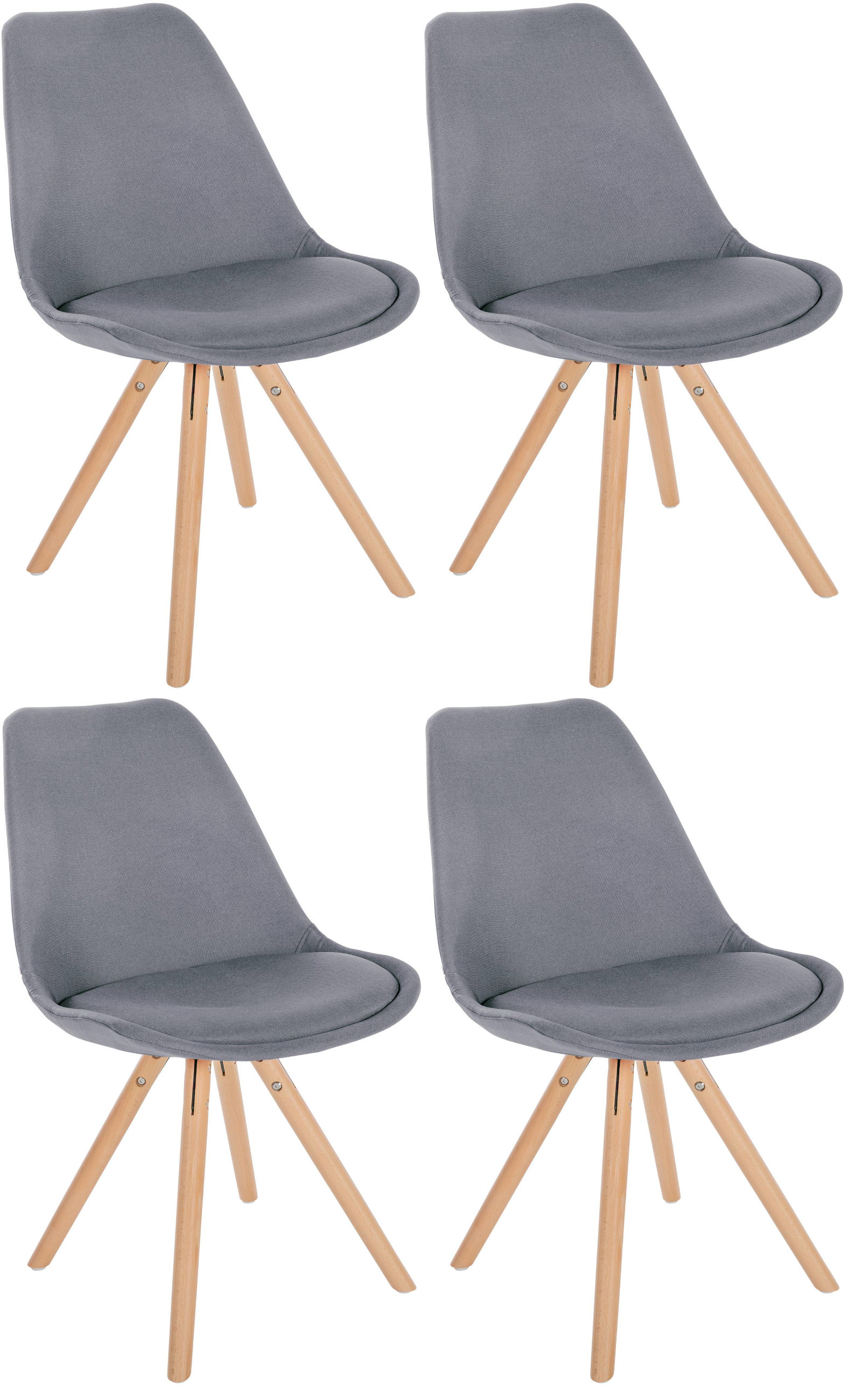 4er Set Stühle Sofia Stoff