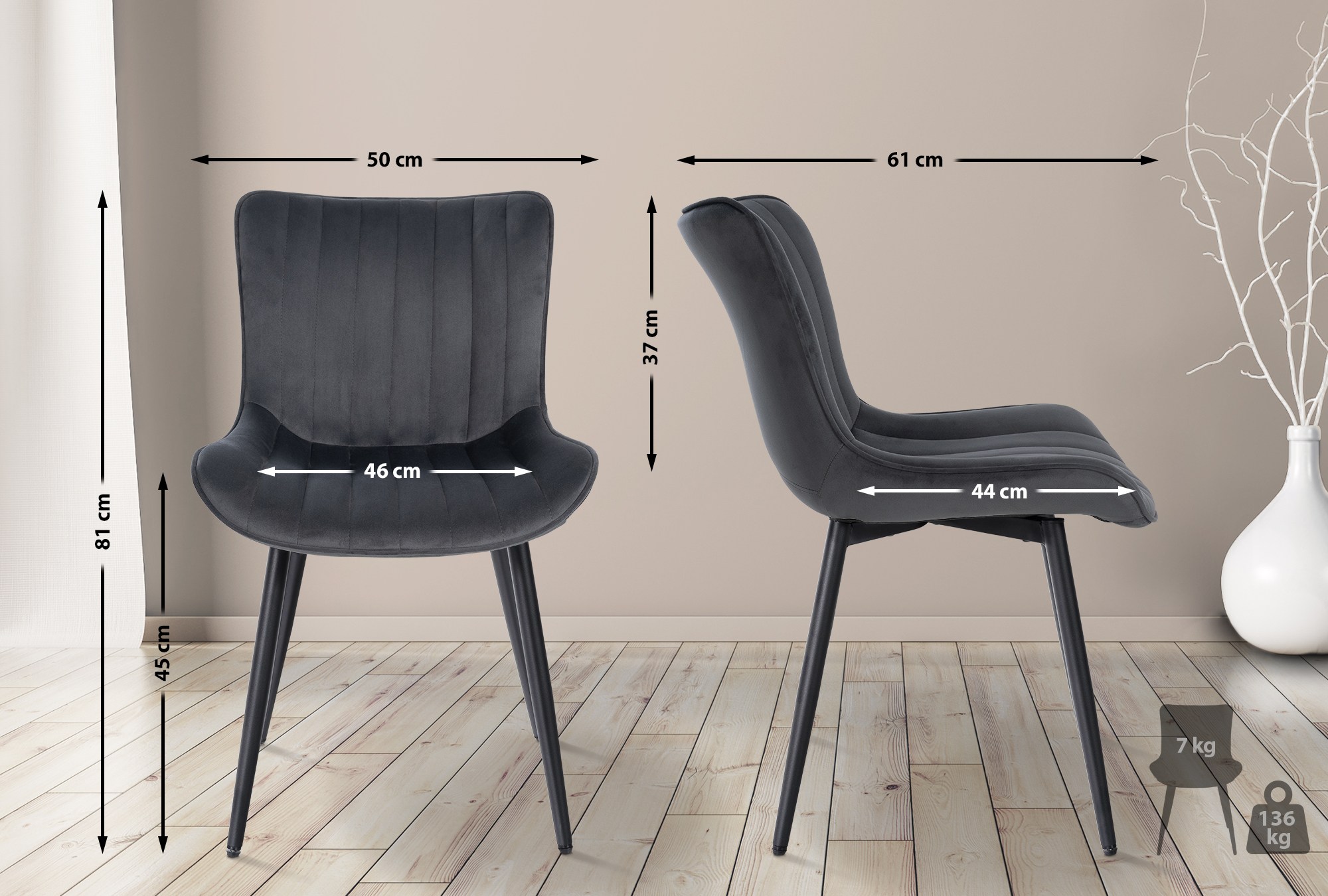 2er Set Stühle Largo