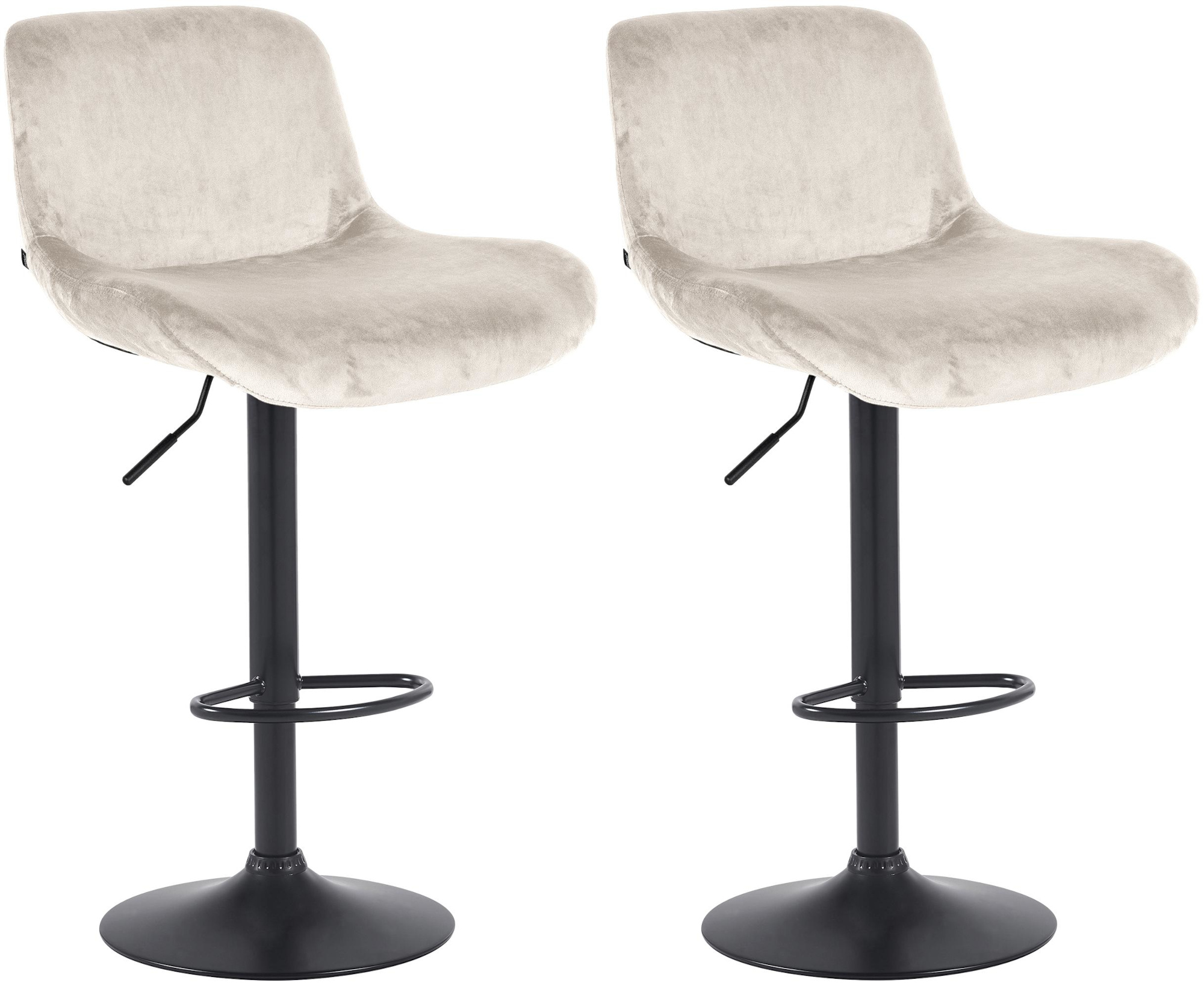 2er Set Barhocker Solon Schwarz