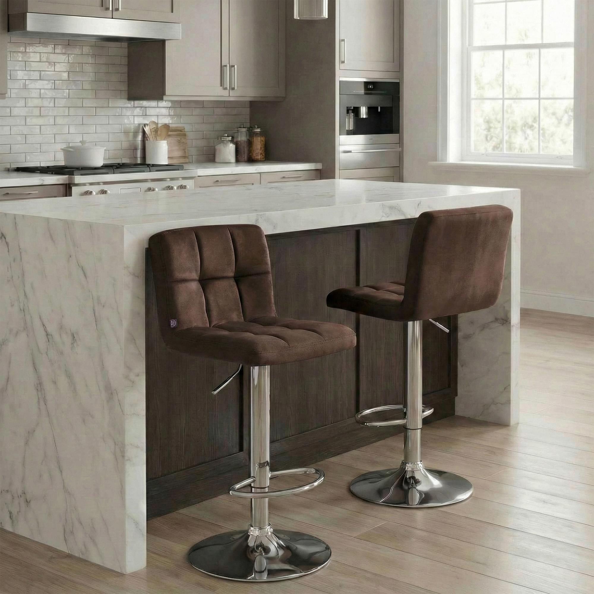 2er Set Barhocker Peru Samt