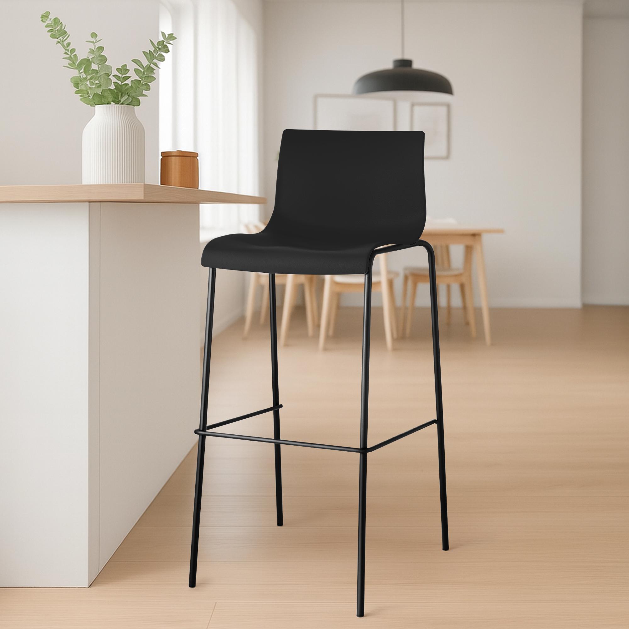 Barhocker Hover Kunststoff 4-Fuß Gestell