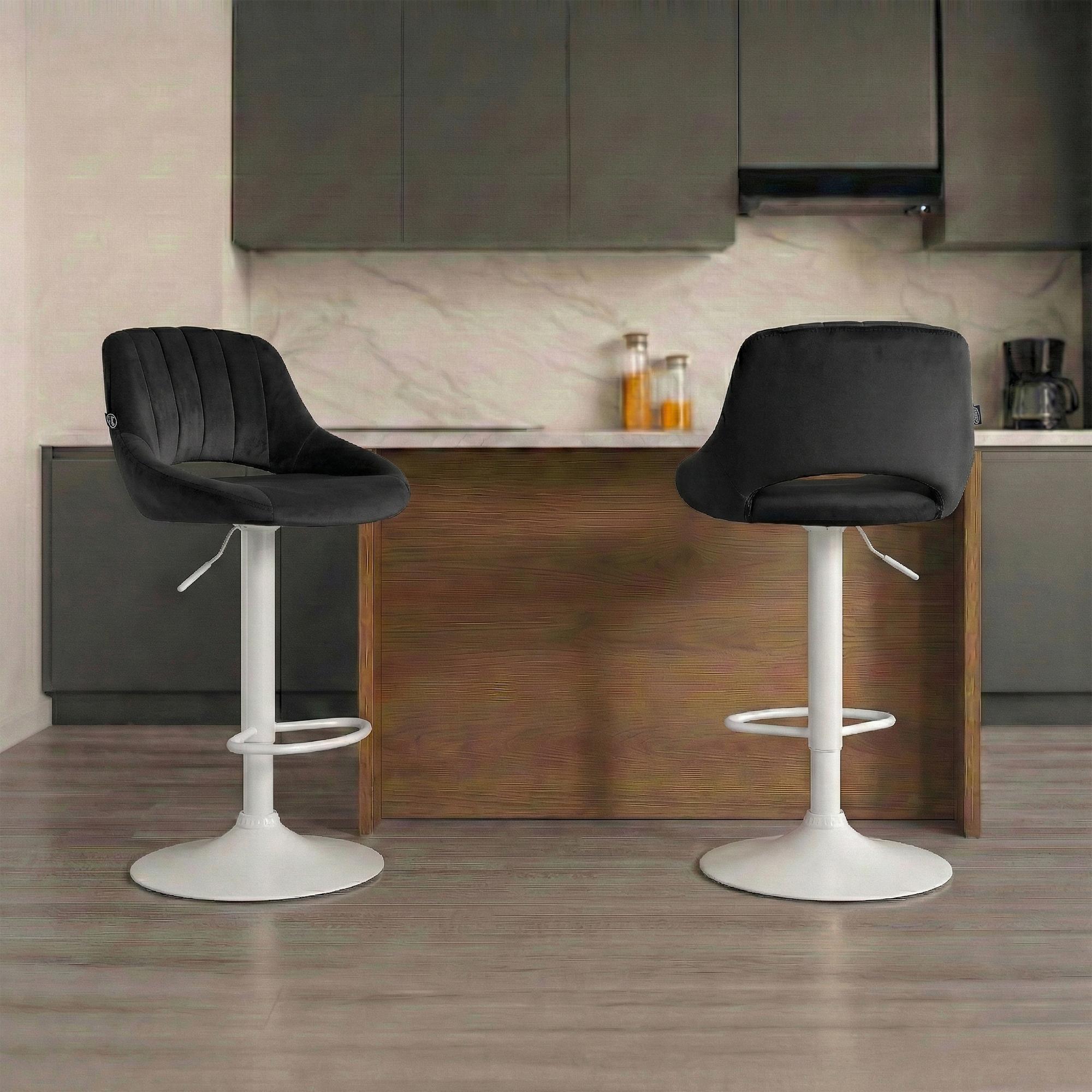 2er Set Barhocker Milet Samt