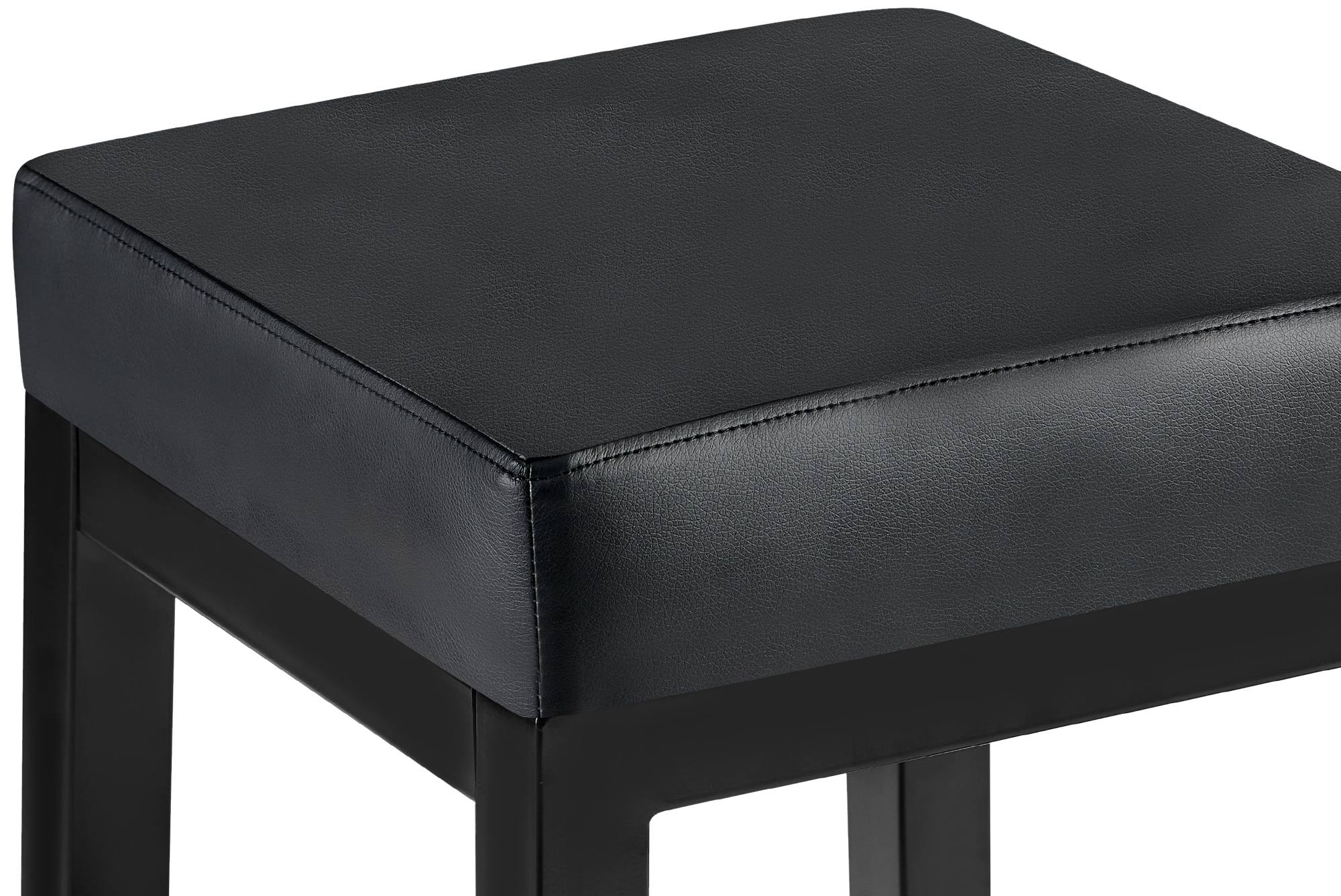Barhocker Taylor Kunstlederbezug Sitzhöhe 78 cm Metallgestell schwarz