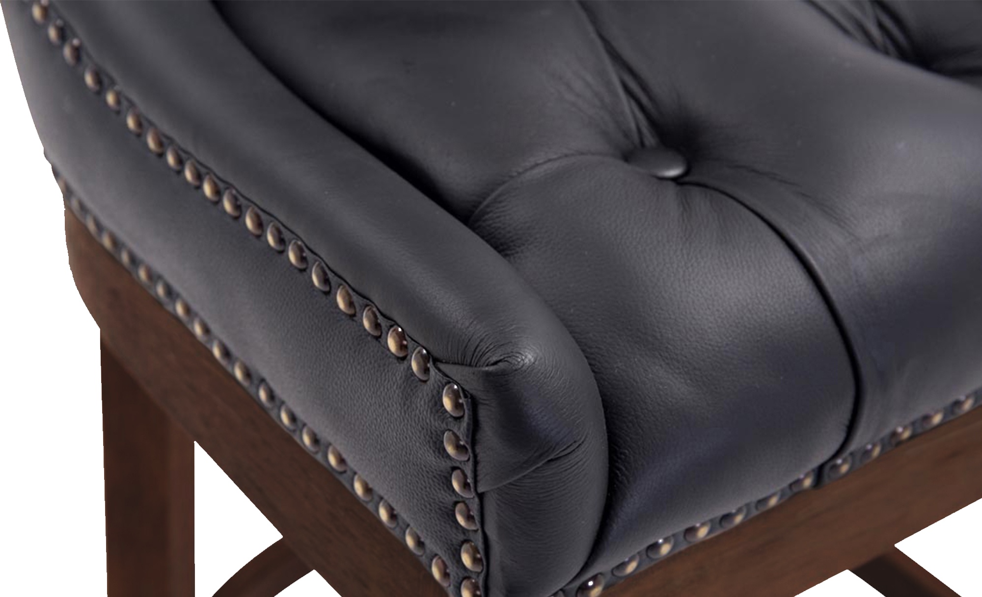 Barhocker Lakewood Echtleder, Antik-dunkel