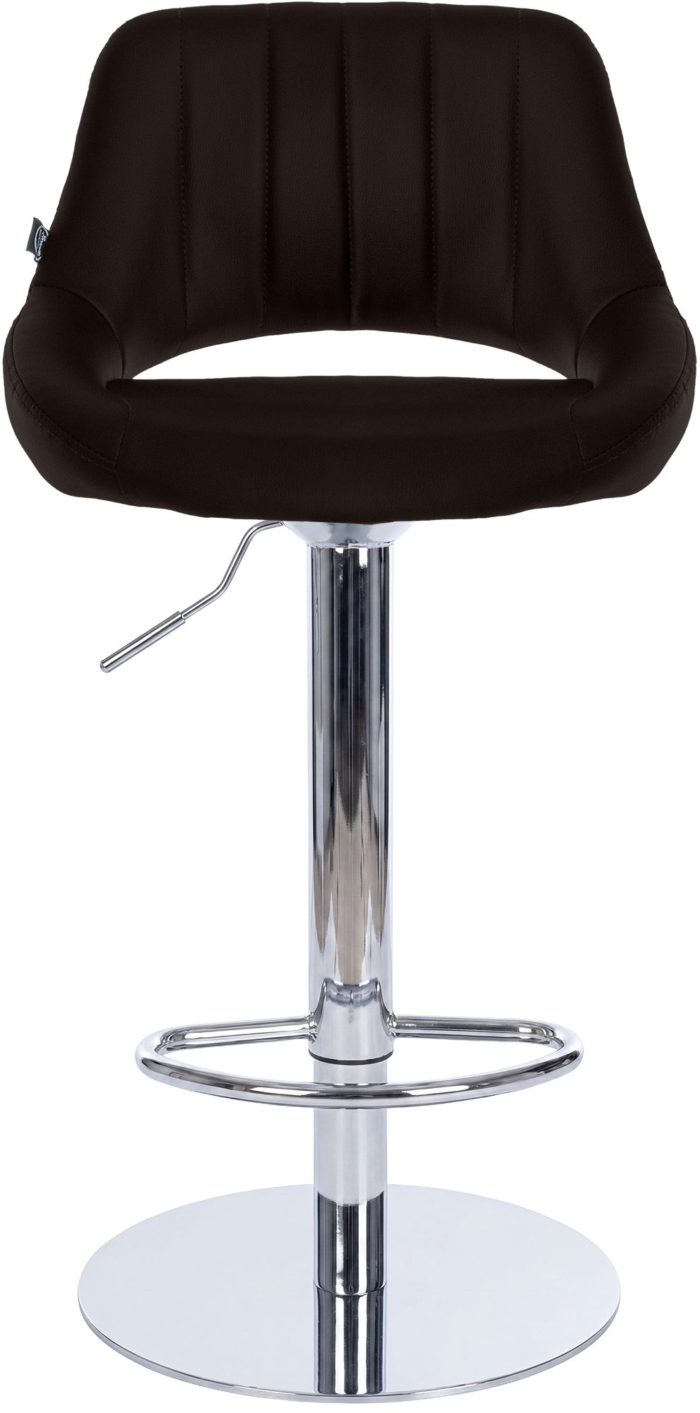 Barhocker Milet Chrom mit extra schwerem Standfuß