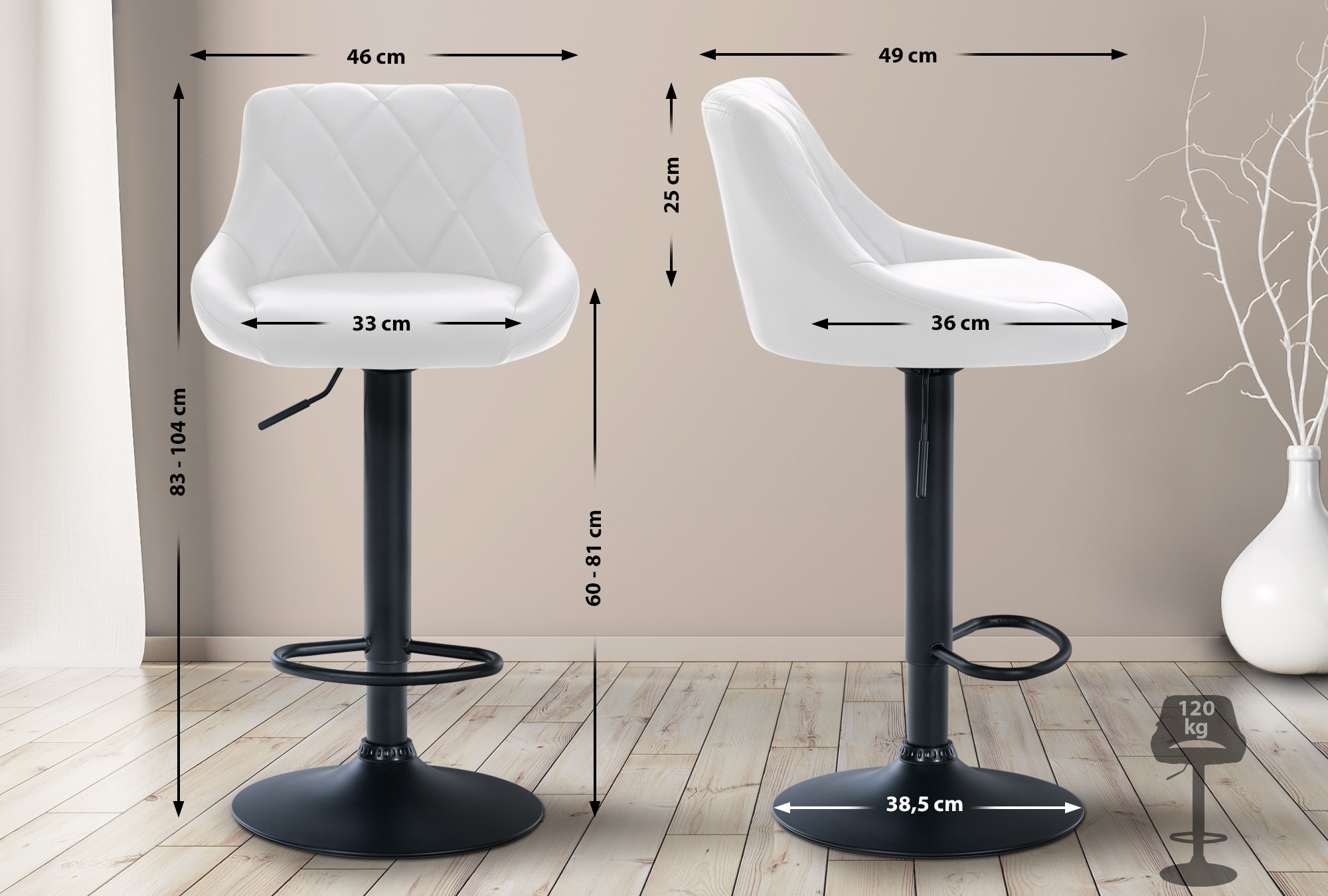 Barhocker Lazio Kunstleder