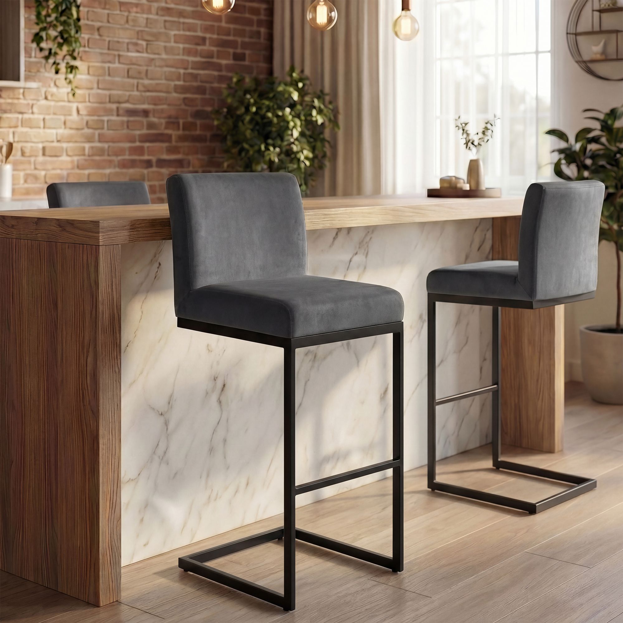 Barhocker Hopewell Samt