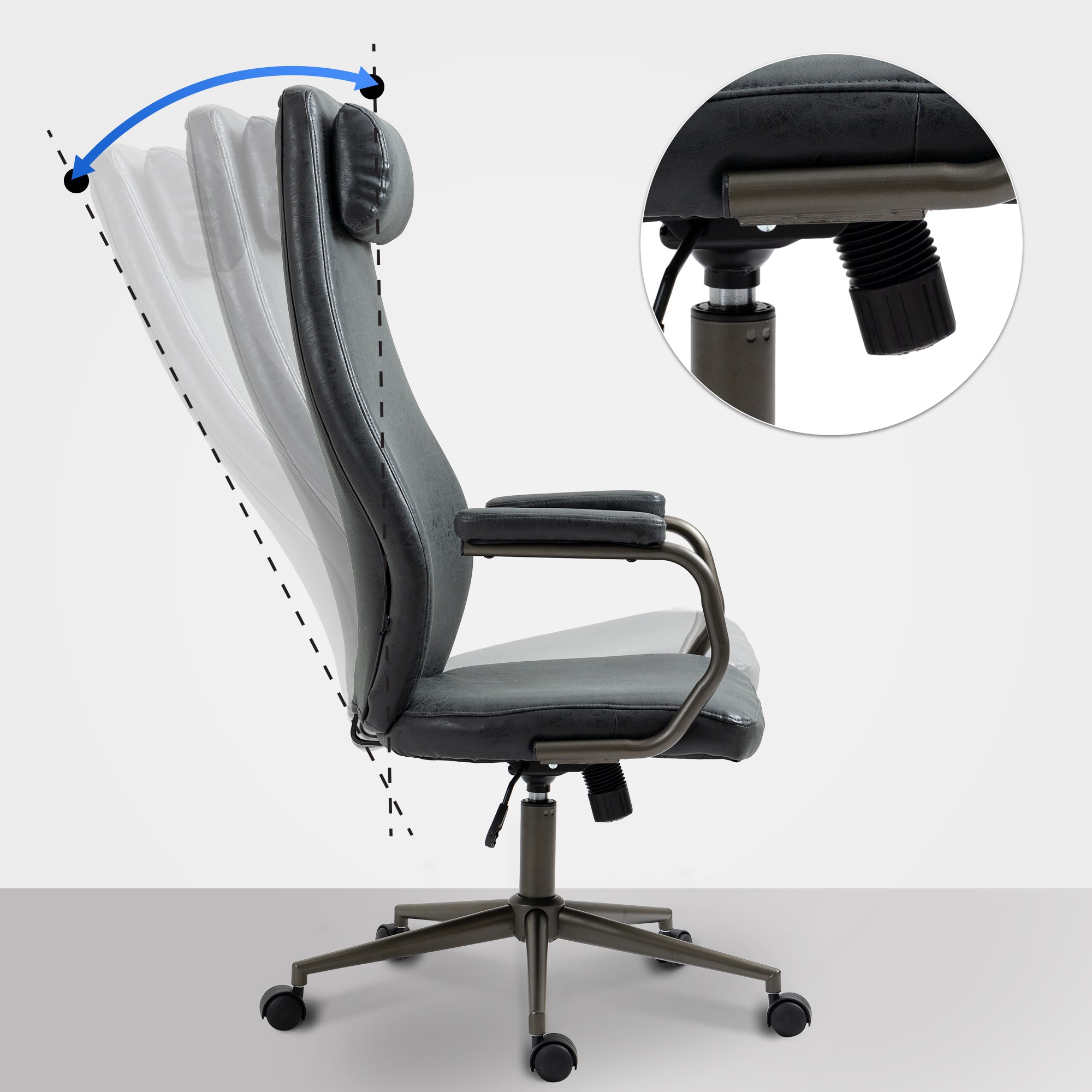 Bürostuhl Pocatello Industrial Loft Antik Stil