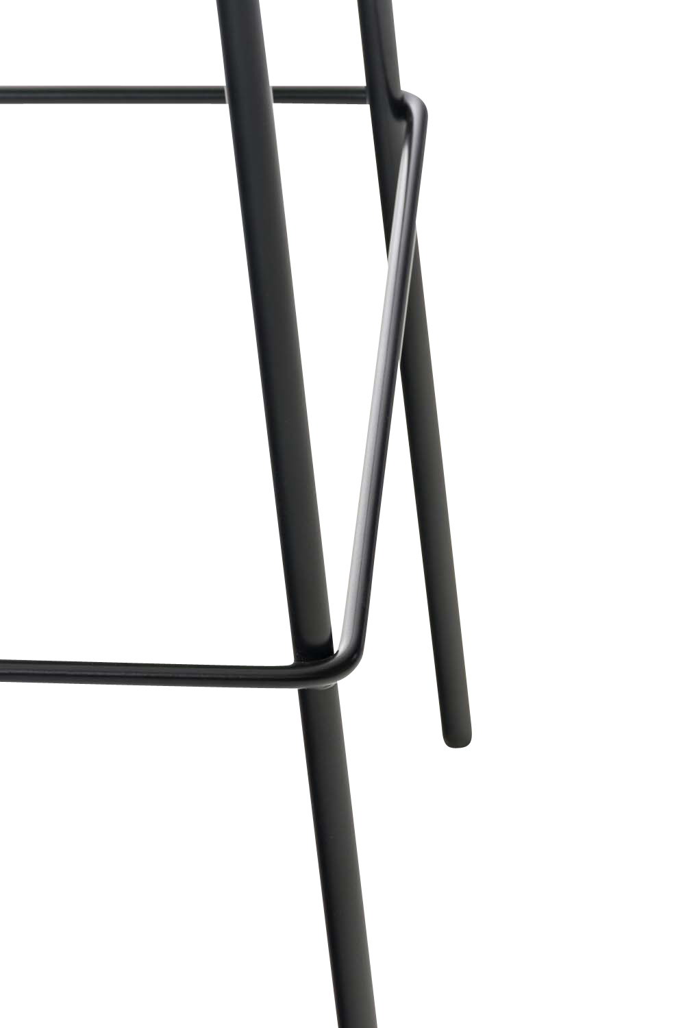 Barhocker Hoover Kunststoff 4-Fuß Gestell grau schwarz