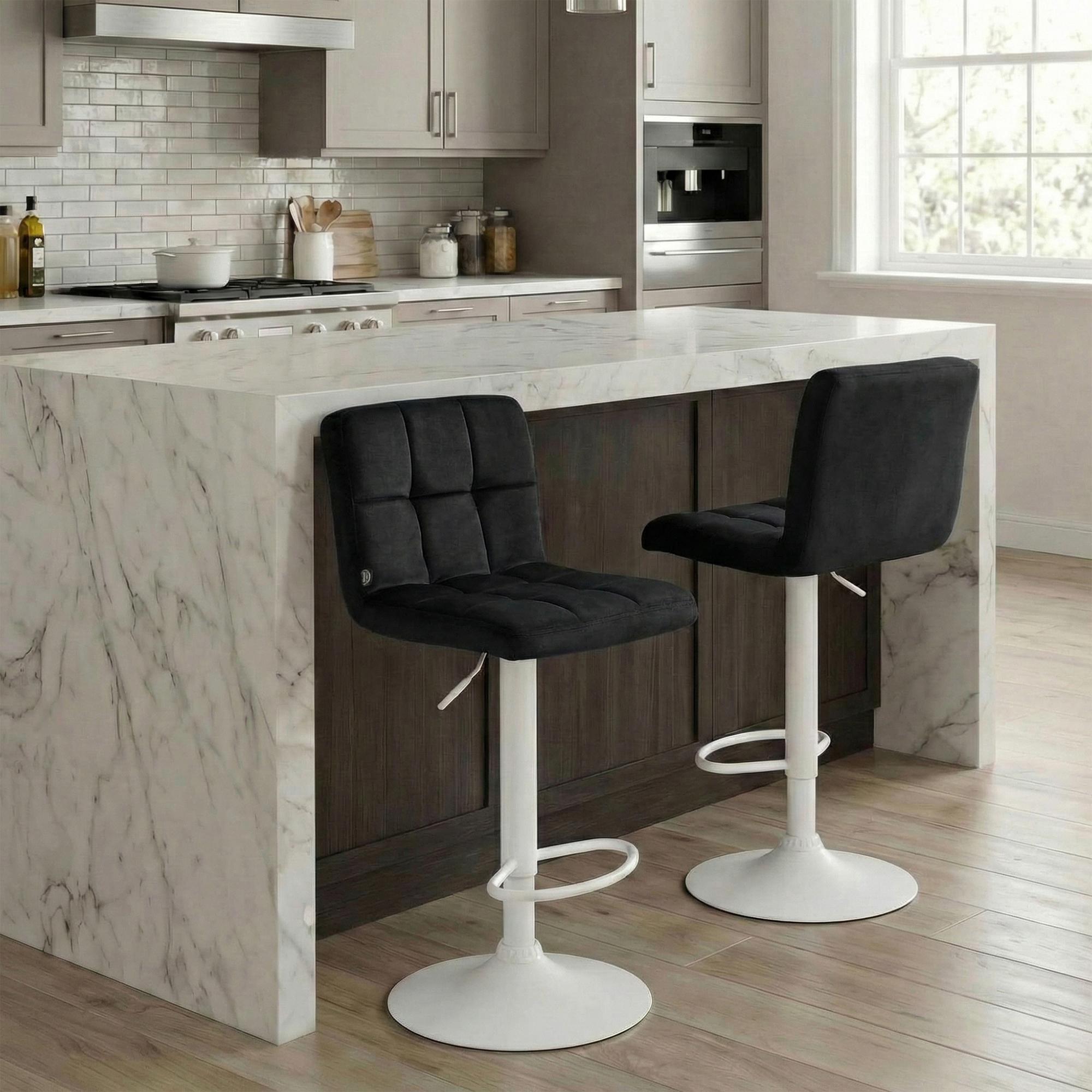 2er Set Barhocker Peru Samt