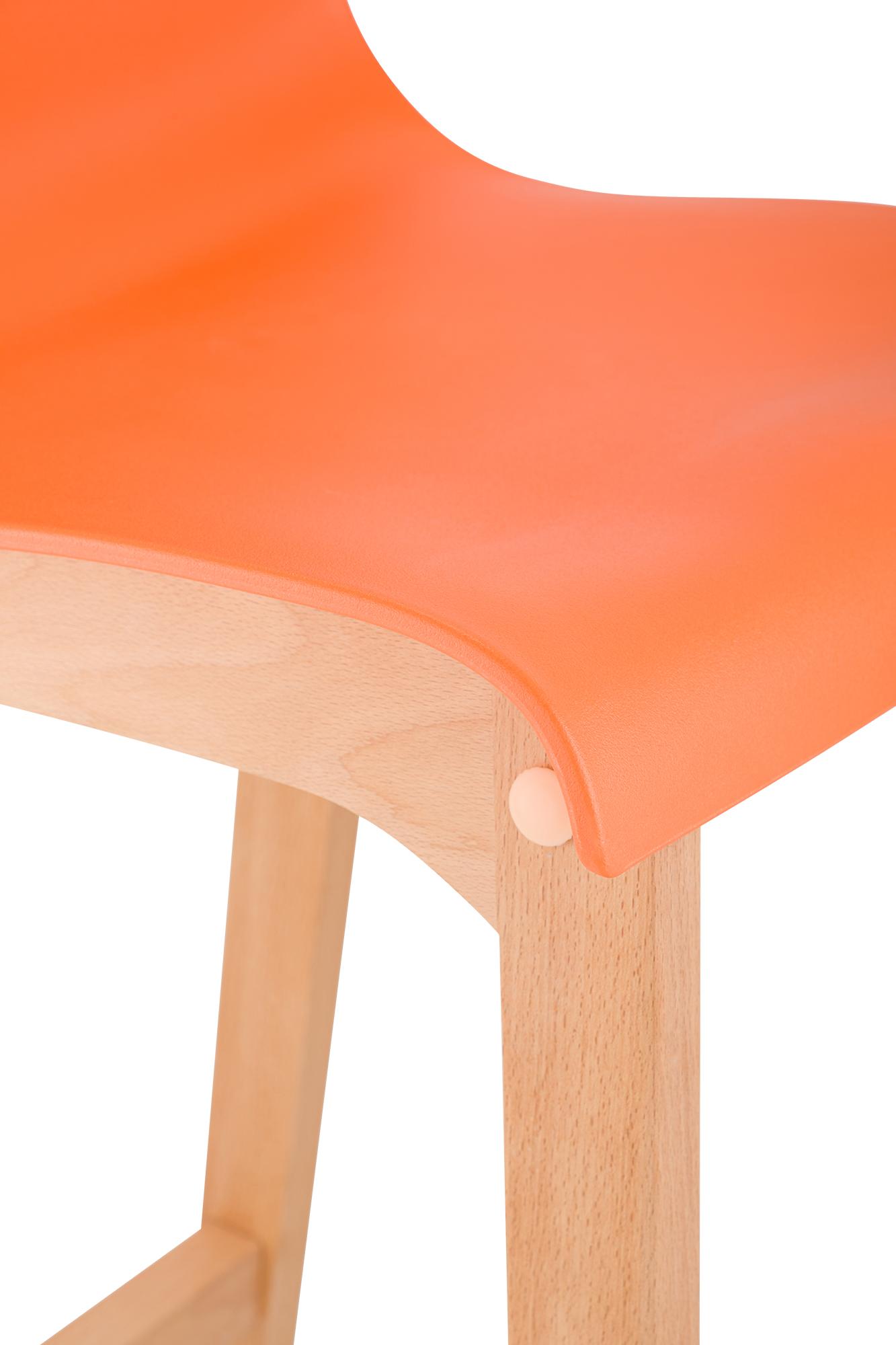 2er Set Barhocker Hover Kunststoff Vierfußgestell Natura