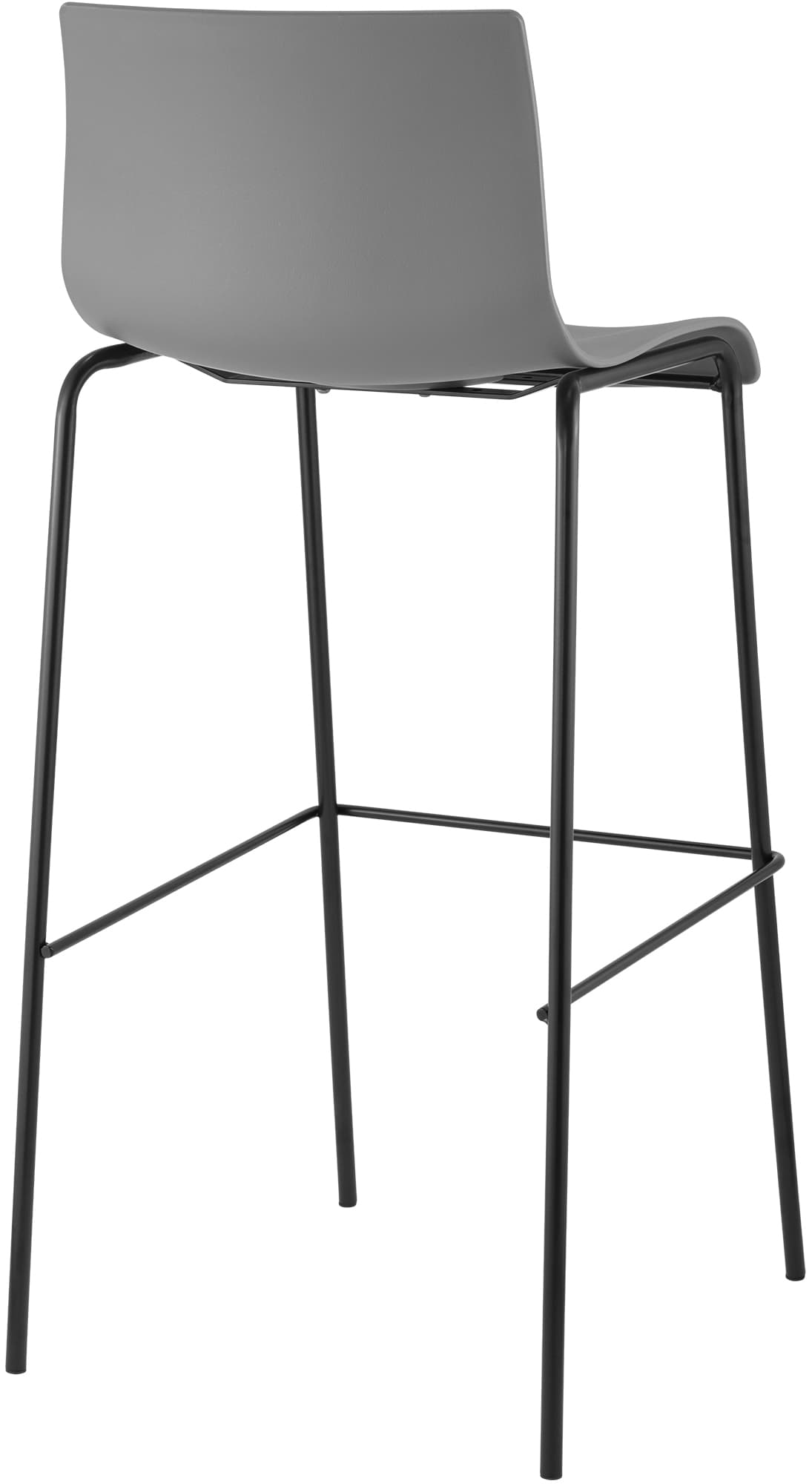 2er Set Barhocker Hover Kunststoff 4-Fuß Gestell