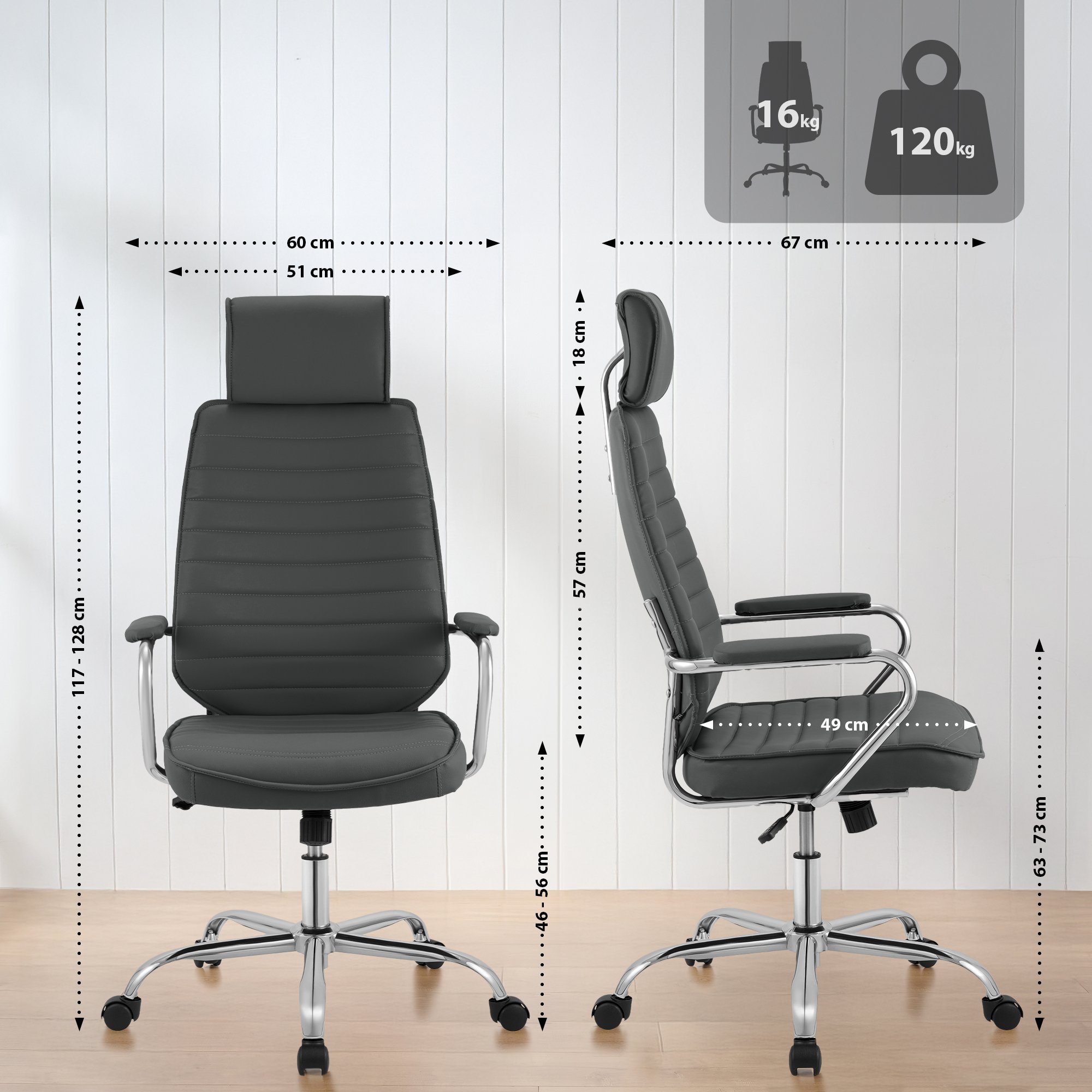 Bürostuhl Rako Kunstleder