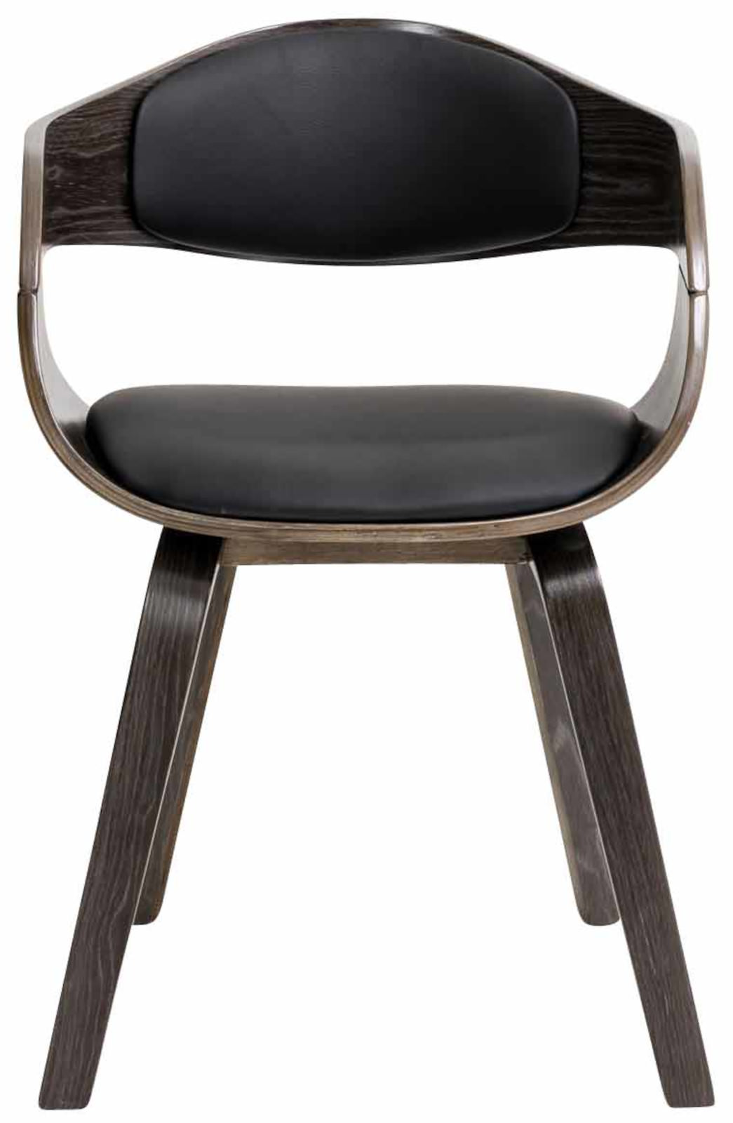 2er Set Stühle Kingston Kunstleder schwarz/grau