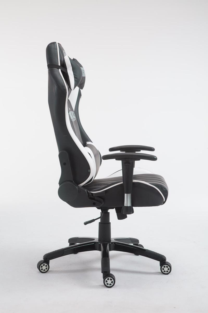 Racing Gaming Bürostuhl XL Shift Kunstleder mit/ohne Fußablage schwarz/weiß ohne Fußablage