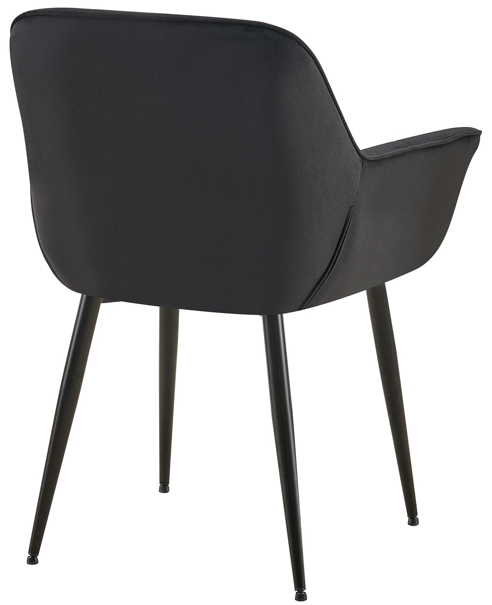 2er Set Esszimmerstuhl Roseville Samt