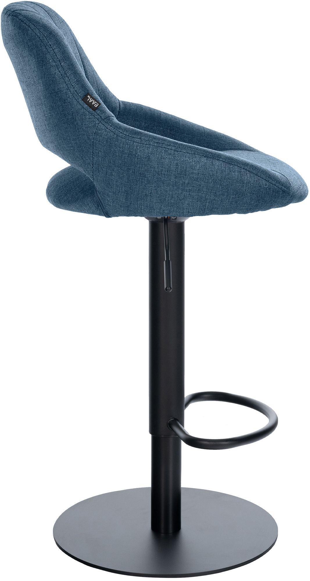 2er Set Barhocker Milet Schwarz mit extra schweren Standfüßen