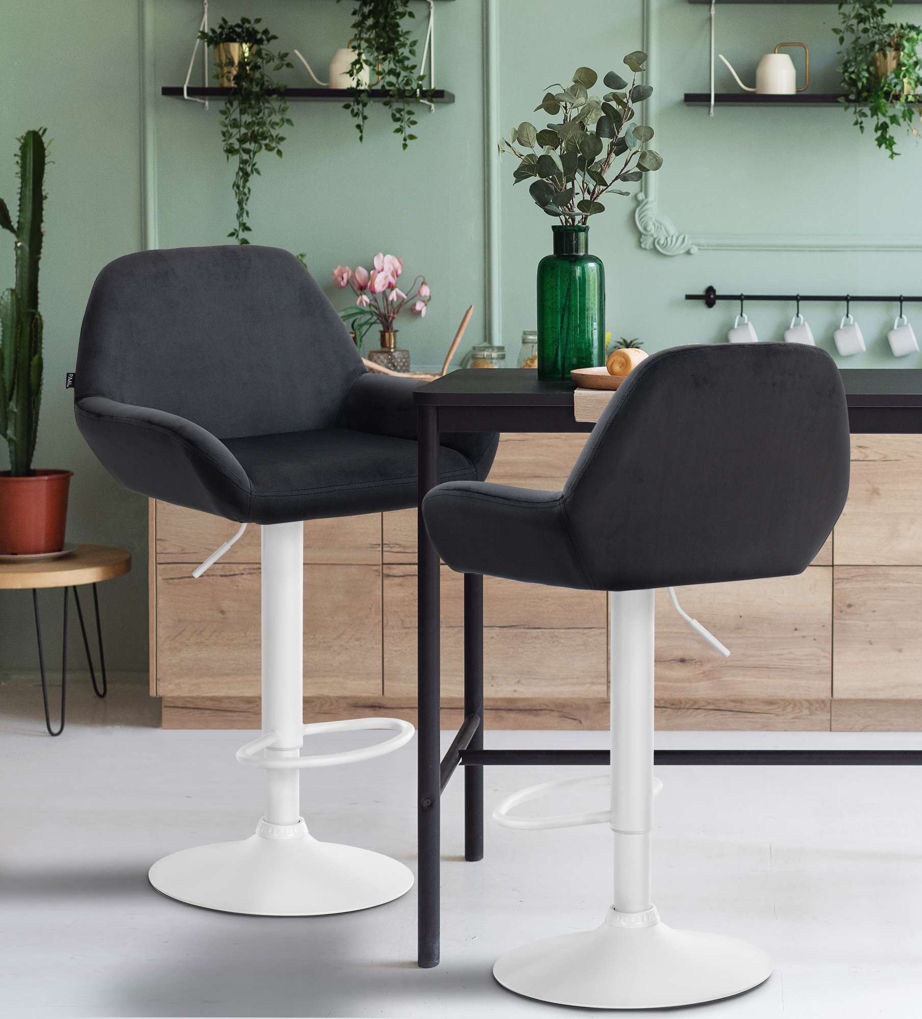 2er Set Barhocker Braga Samt